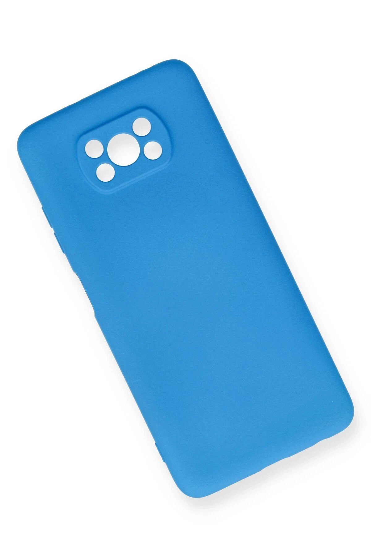 Newface Xiaomi Pocophone X3 Kılıf Nano içi Kadife Silikon - Mavi