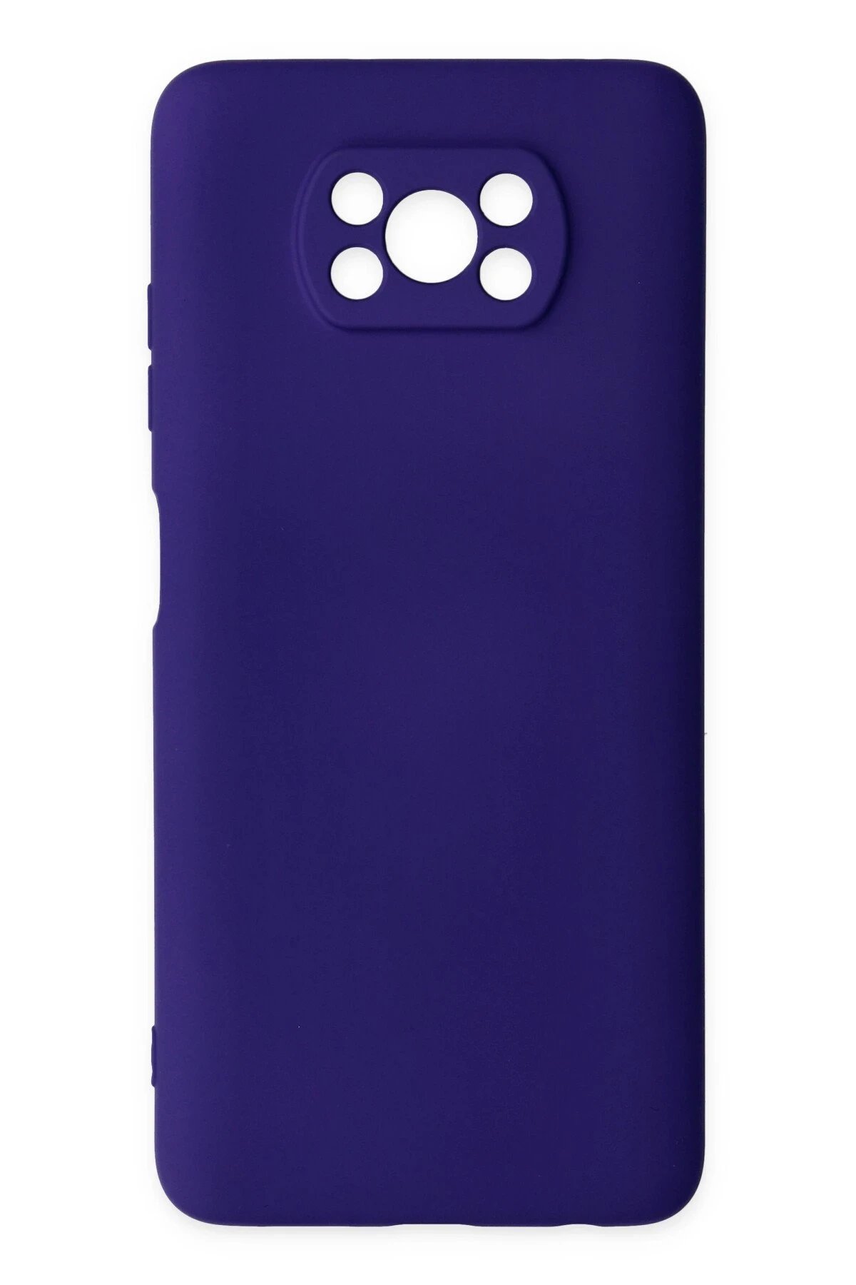 Newface Xiaomi Pocophone X3 Kılıf Nano içi Kadife Silikon - Mor