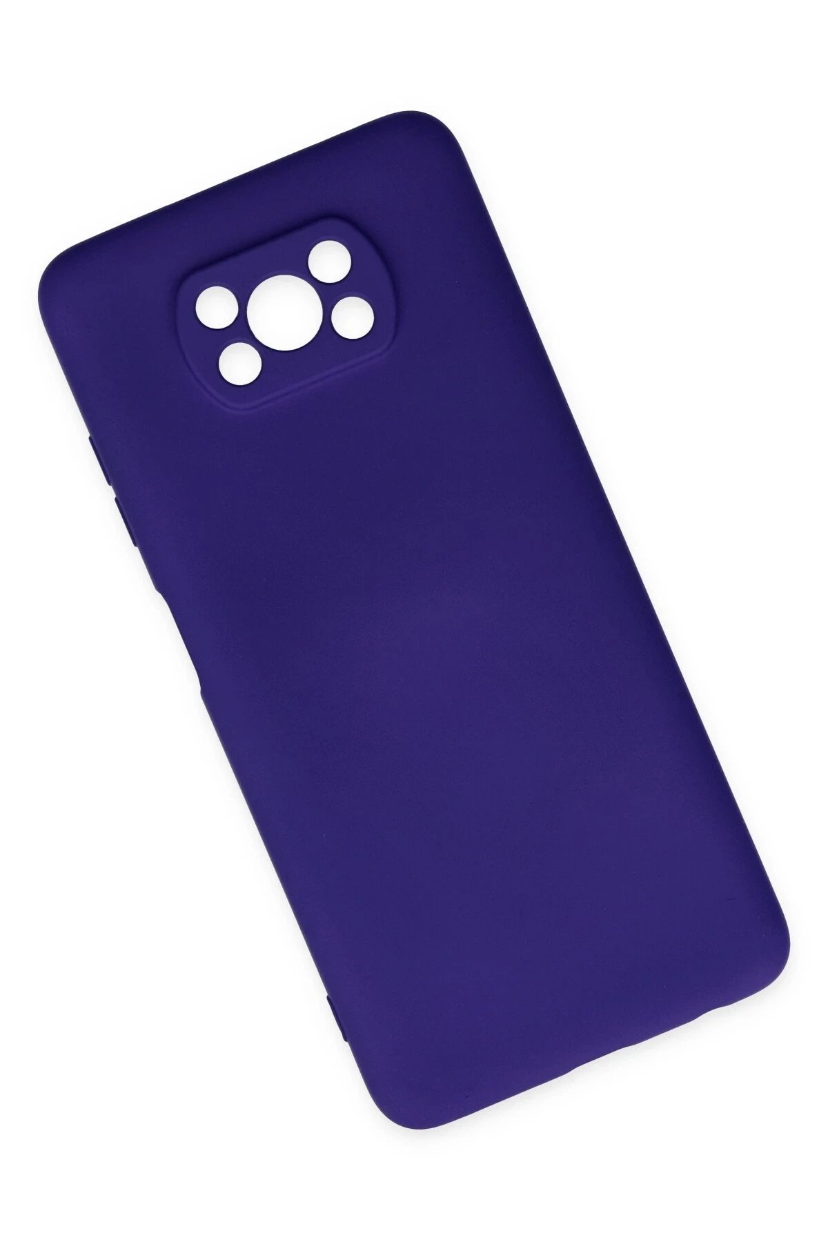 Newface Xiaomi Pocophone X3 Kılıf Nano içi Kadife Silikon - Mor