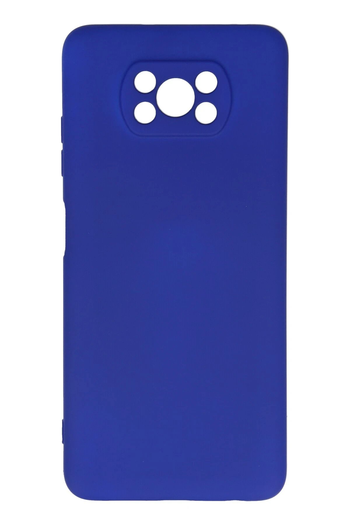 Newface Xiaomi Pocophone X3 Kılıf Nano içi Kadife Silikon - Lacivert