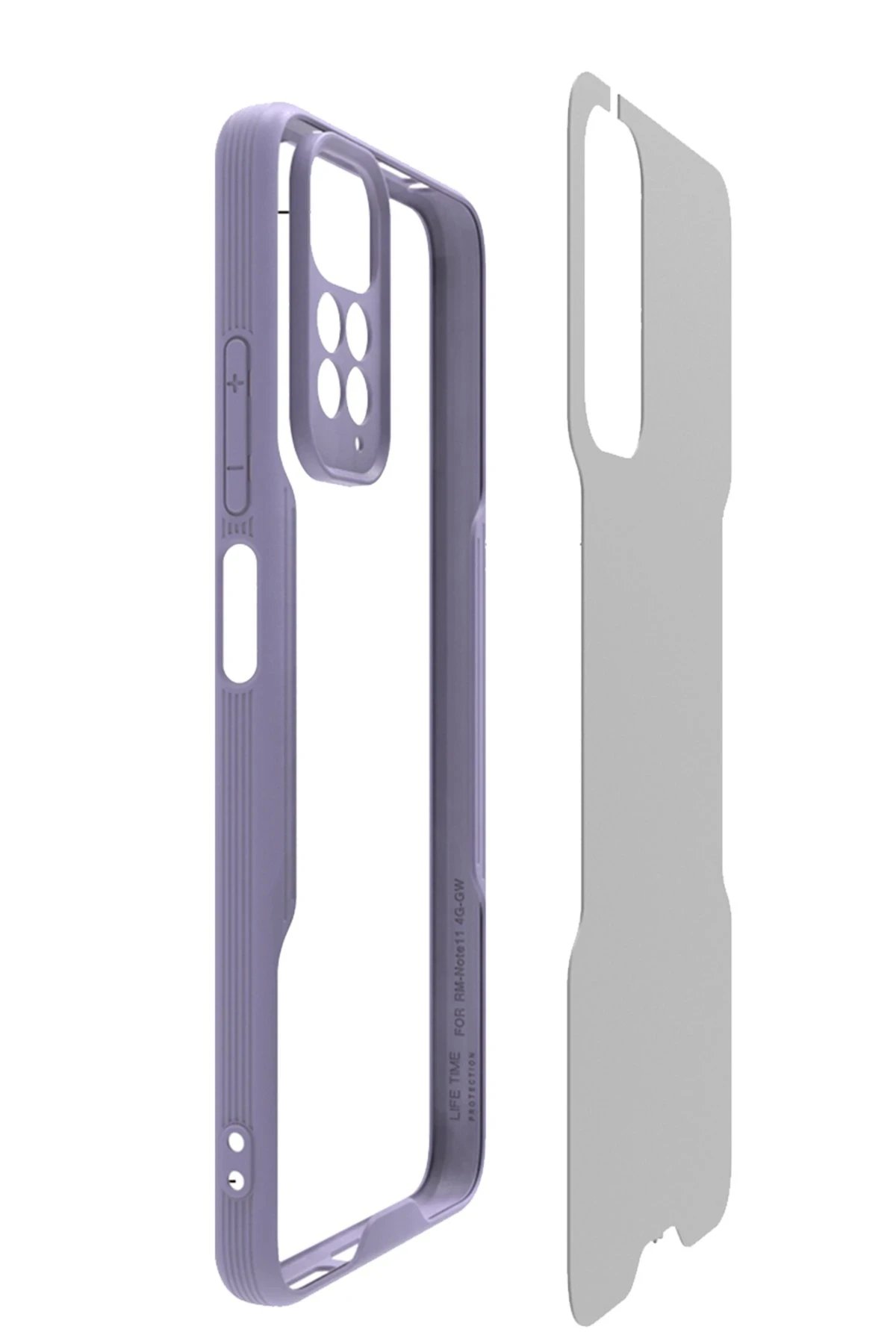 Newface Xiaomi Redmi Note 11 Kılıf Platin Silikon - Siyah