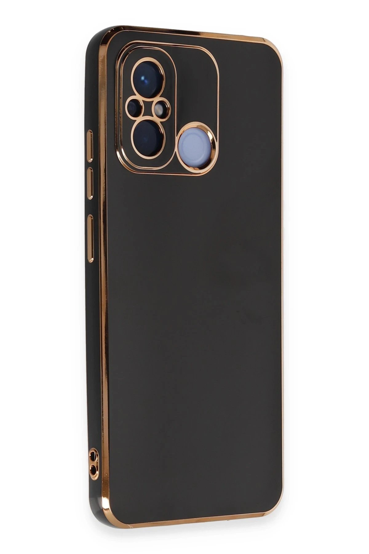 Newface Xiaomi Redmi 12C Kılıf Volet Silikon - Siyah