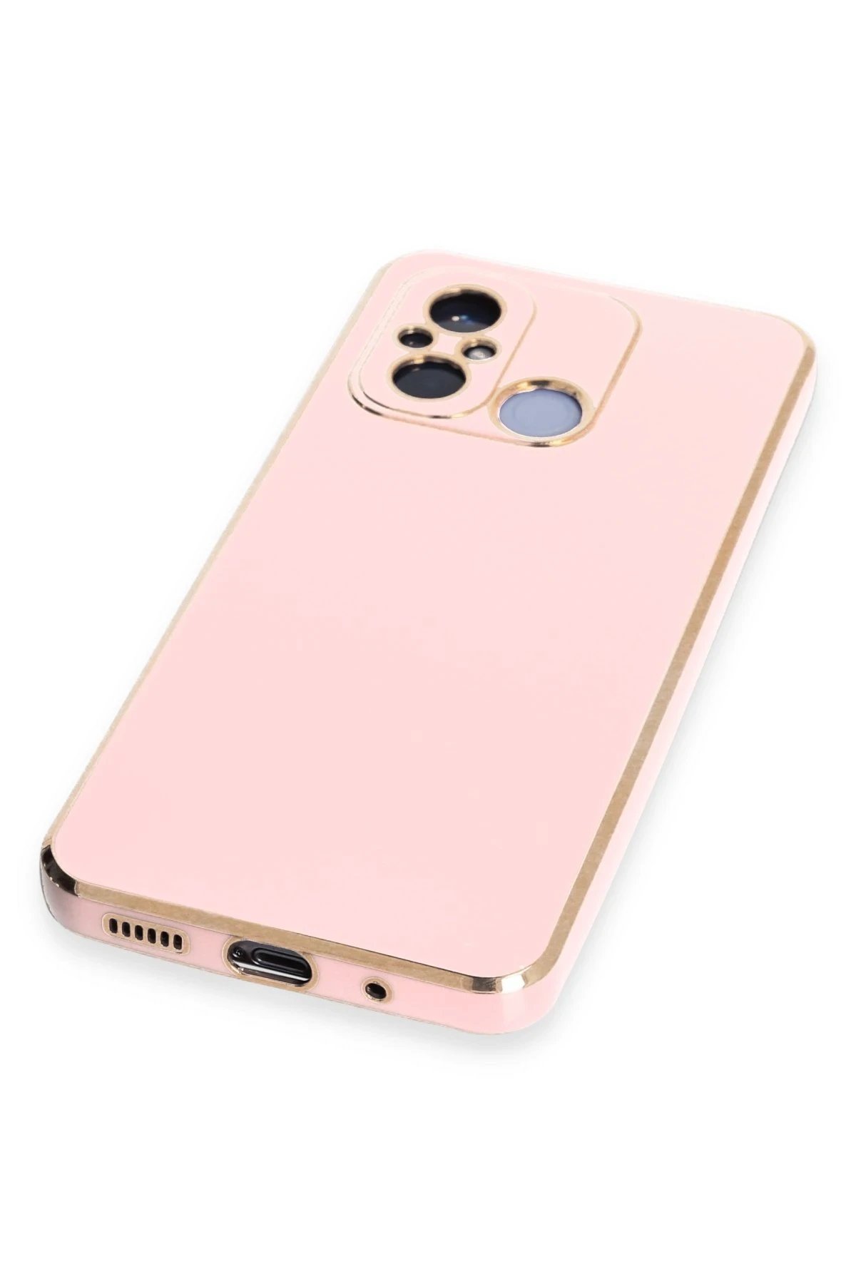 Newface Xiaomi Redmi 12C Kılıf Volet Silikon - Pembe