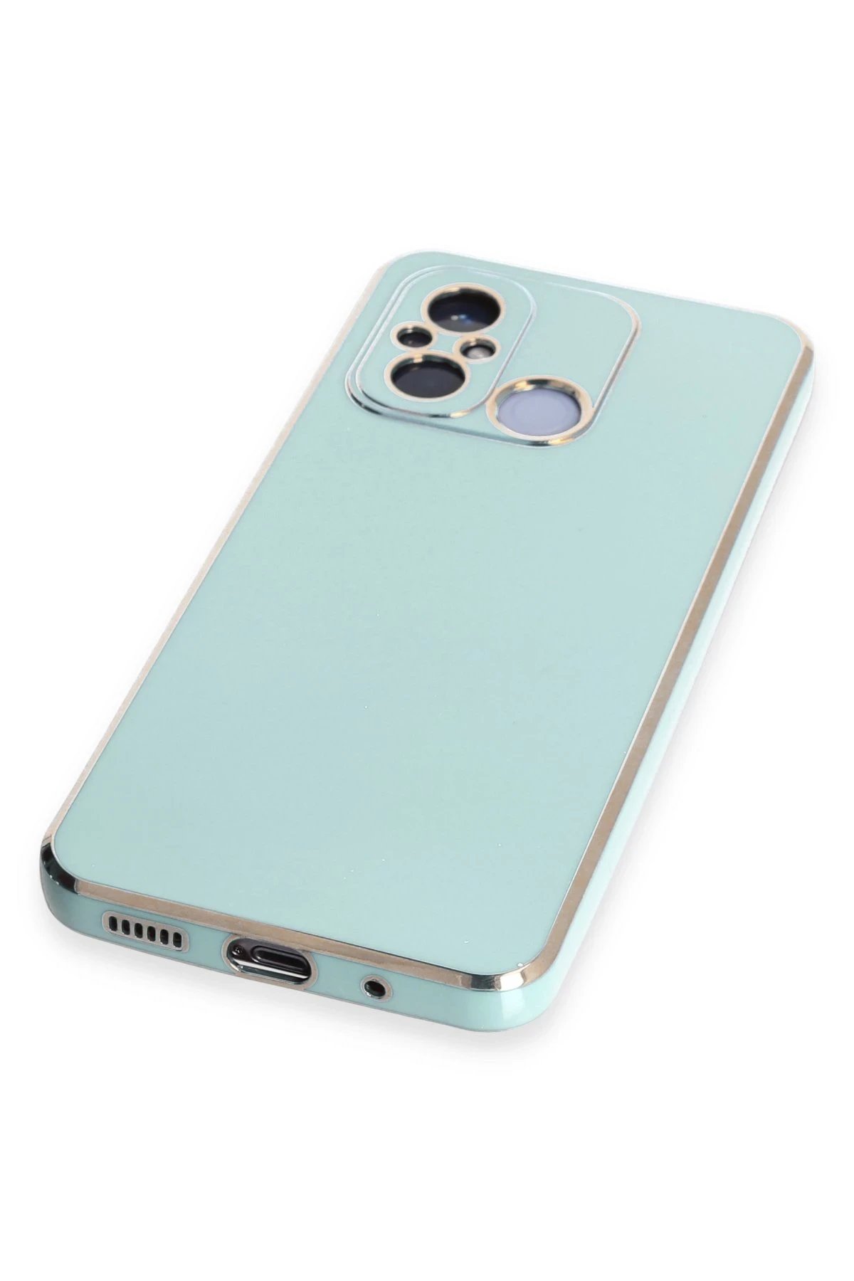 Newface Xiaomi Redmi 12C Kılıf Volet Silikon - Açık Yeşil