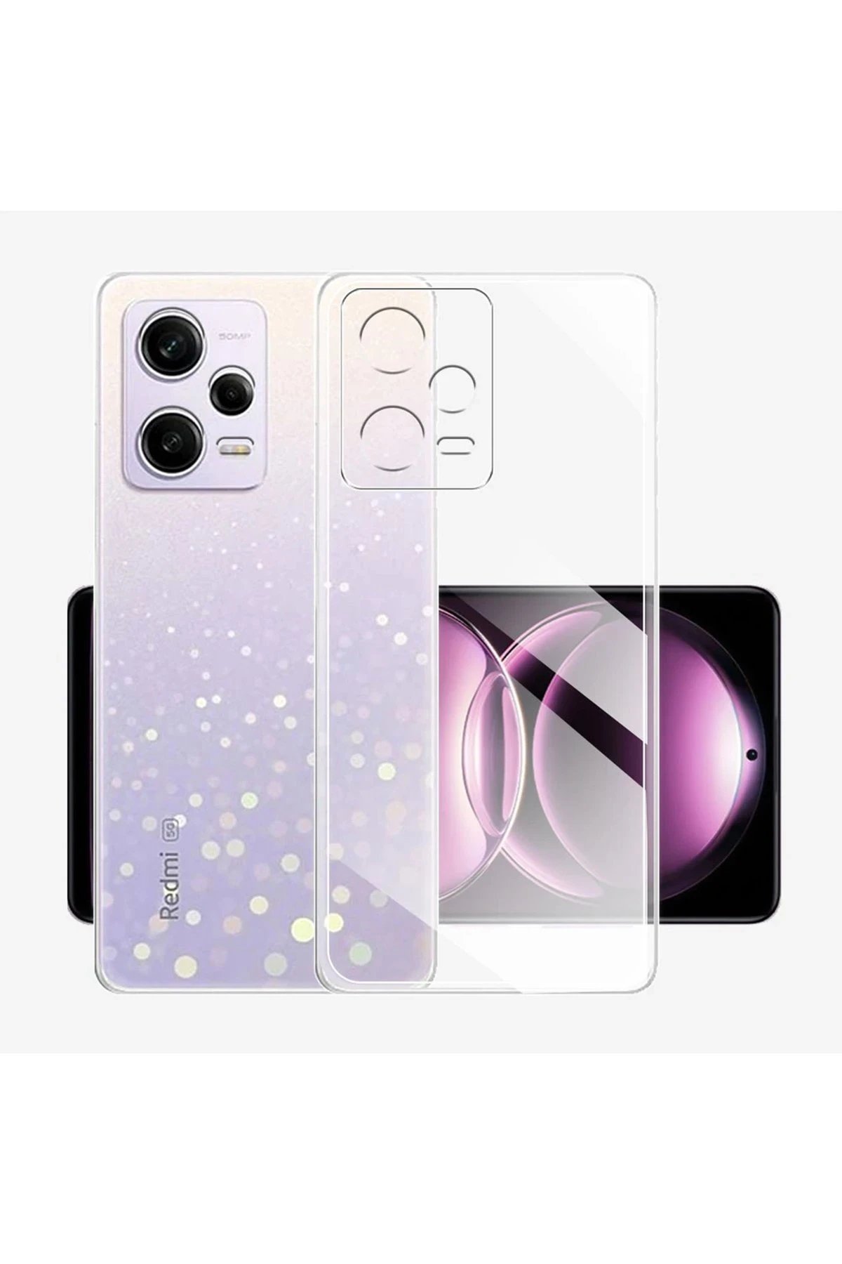 Newface Xiaomi Redmi Note 12 Pro 5G Kılıf Lüx Şeffaf Silikon