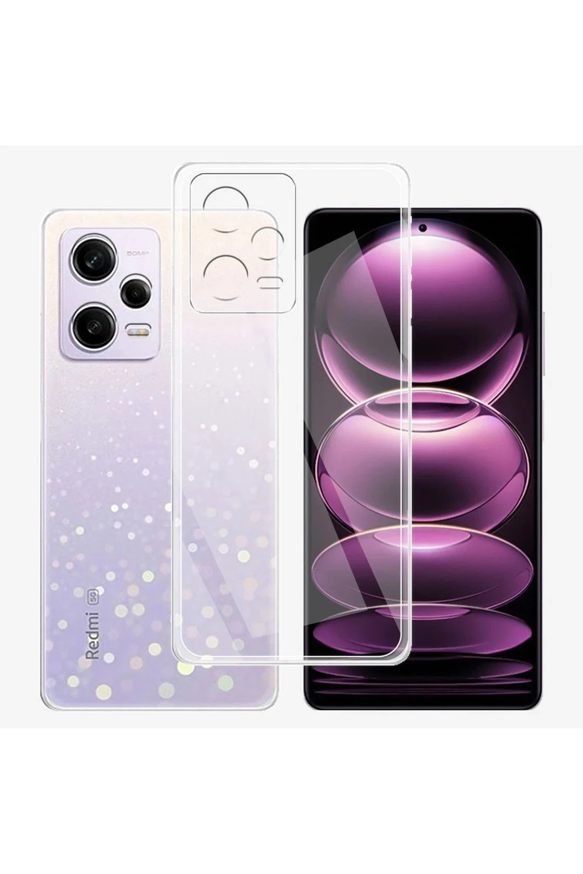 Newface Xiaomi Redmi Note 12 Pro 5G Kılıf Lüx Şeffaf Silikon