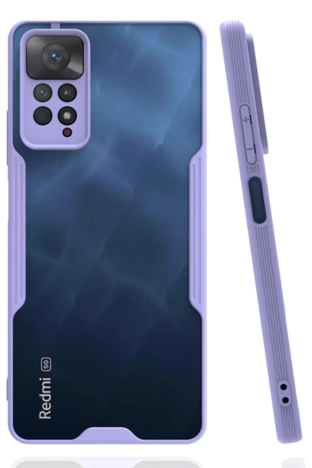 Newface Xiaomi Redmi Note 11 Pro Kılıf Platin Silikon - Lila