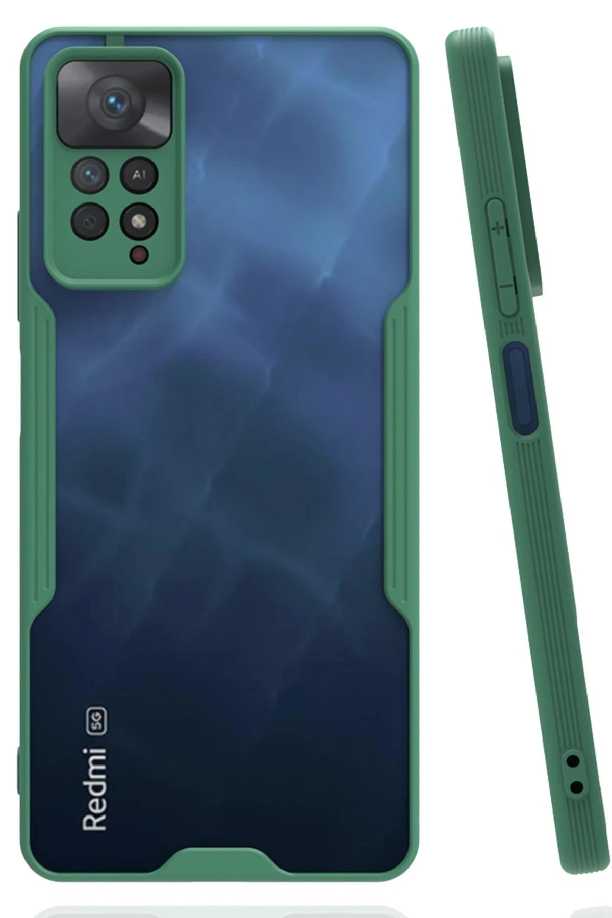 Newface Xiaomi Redmi Note 11 Pro Kılıf Platin Silikon - Yeşil