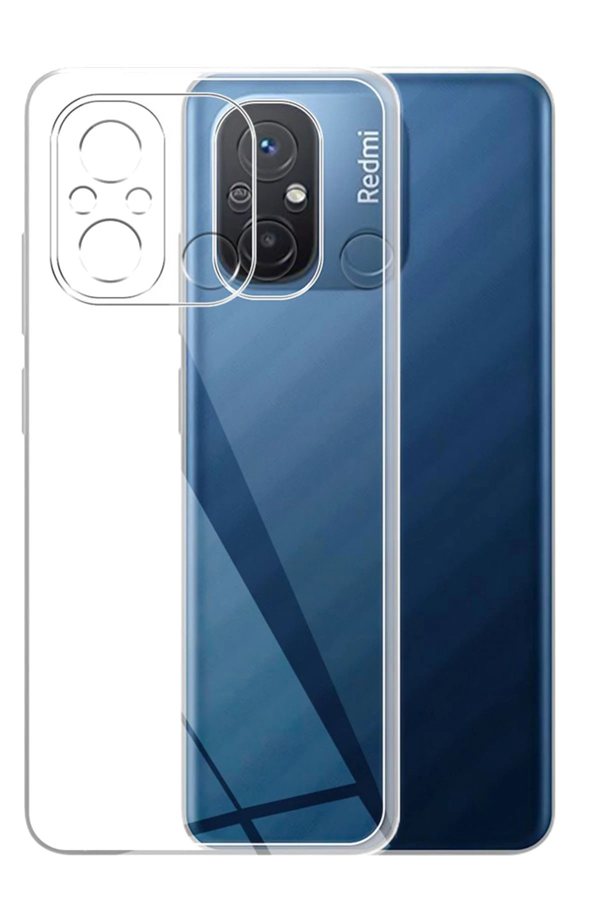 Newface Xiaomi Redmi 12C Kılıf Lüx Şeffaf Silikon