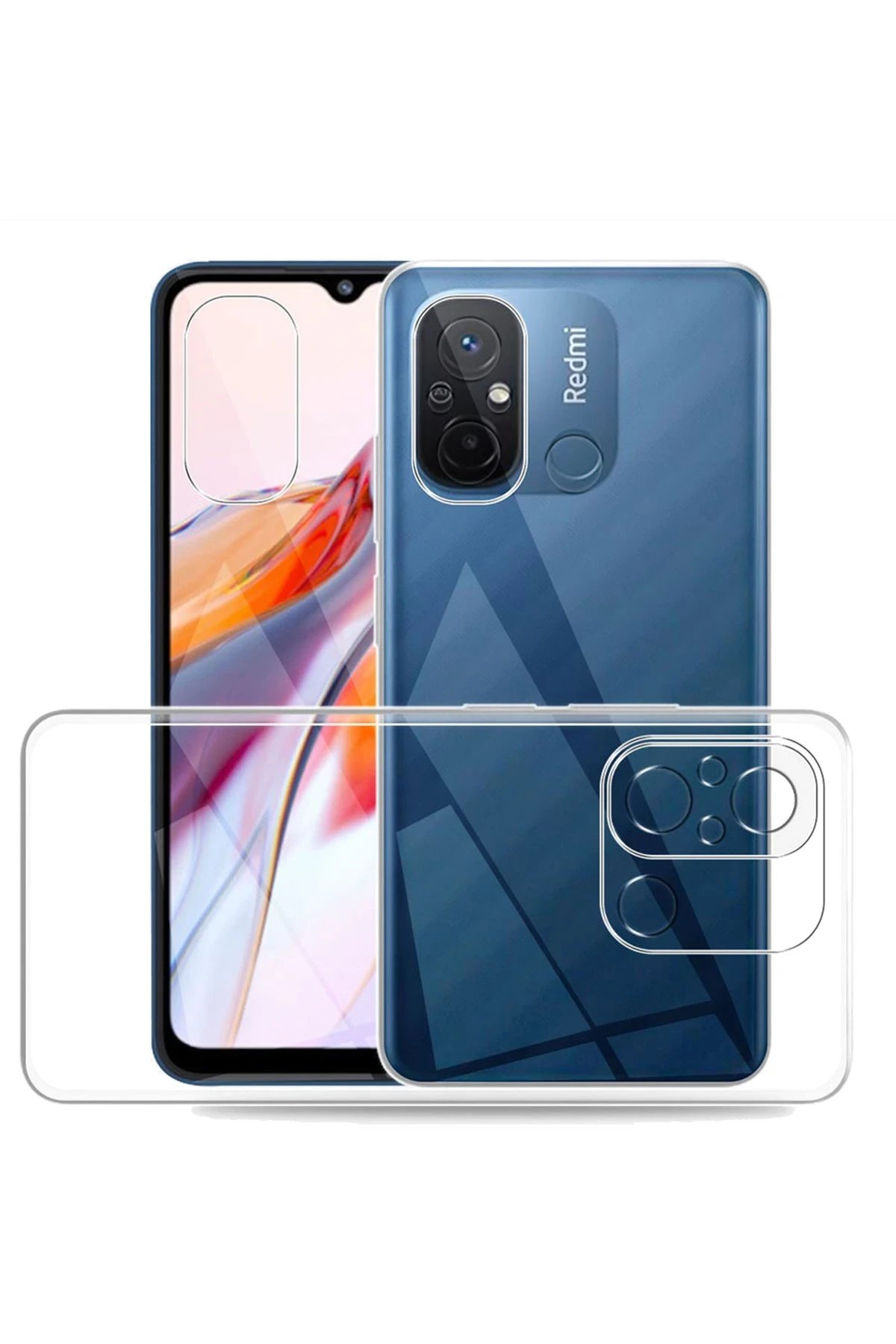 Newface Xiaomi Redmi 12C Kılıf Lüx Şeffaf Silikon