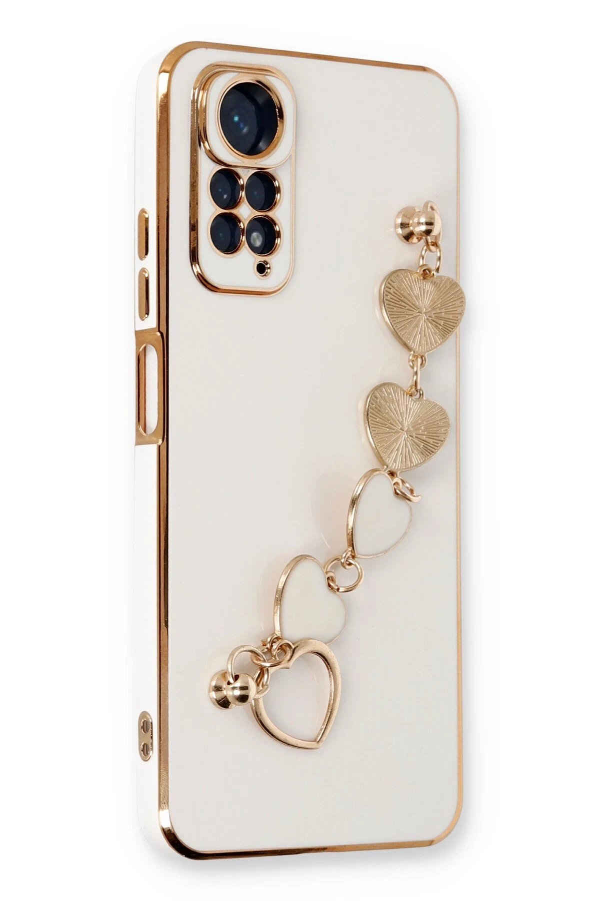 Newface Xiaomi Redmi Note 11 Kılıf Esila Silikon - Beyaz