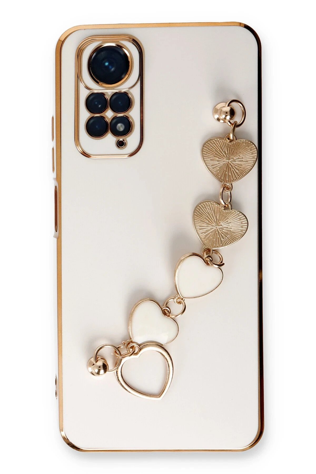 Newface Xiaomi Redmi Note 11 Kılıf Esila Silikon - Beyaz