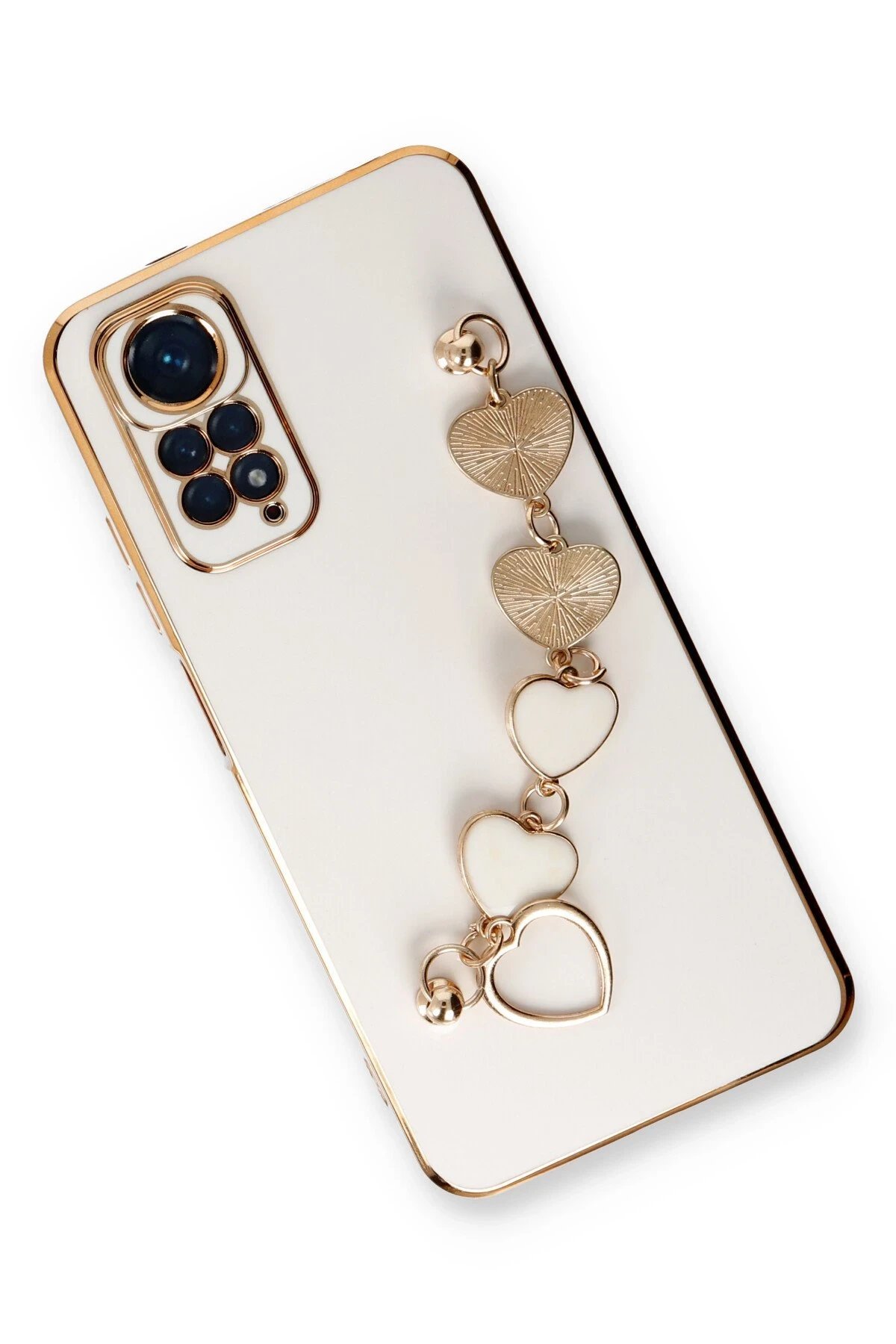 Newface Xiaomi Redmi Note 11 Kılıf Esila Silikon - Beyaz