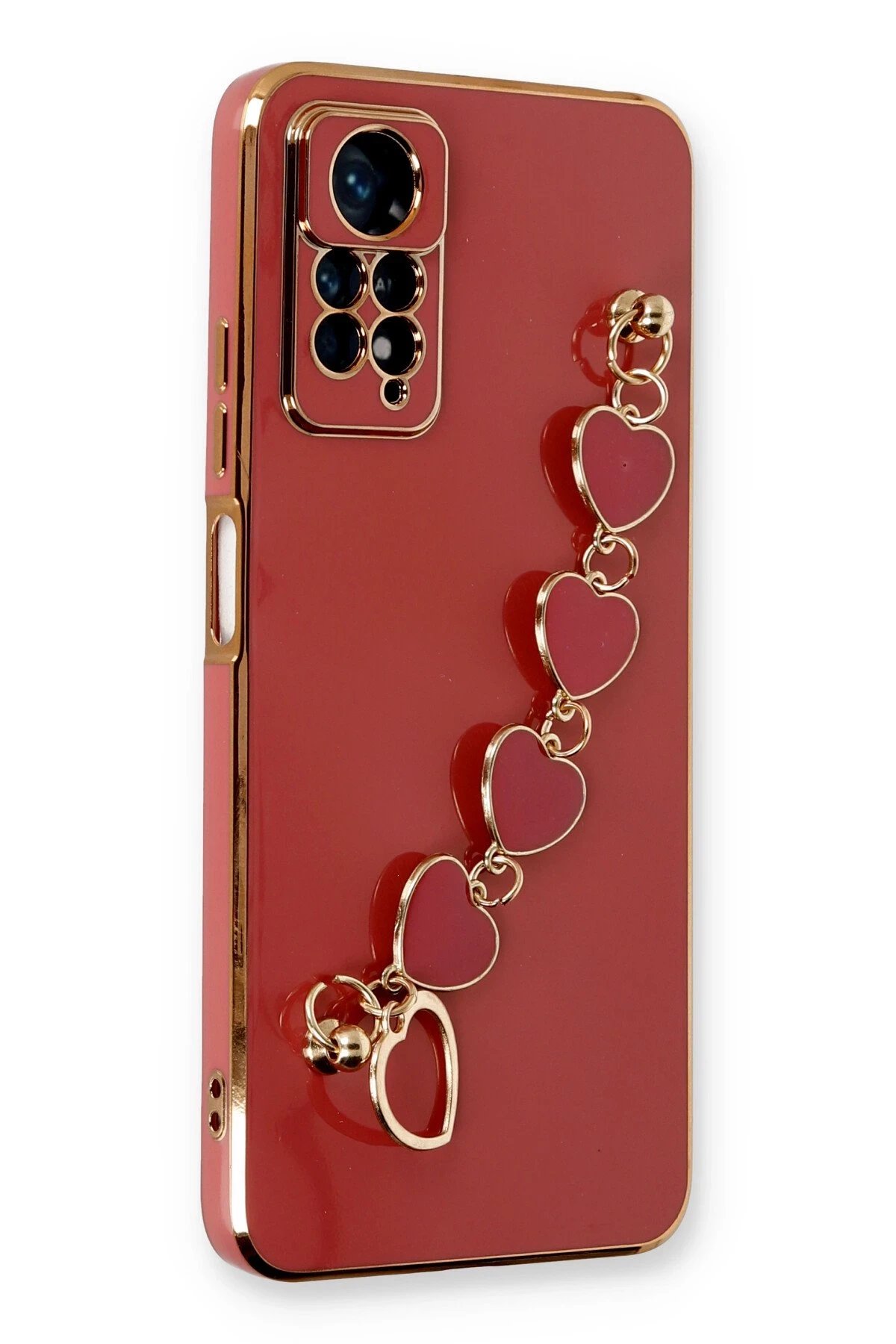 Newface Xiaomi Redmi Note 11 Pro Kılıf Esila Silikon - Kırmızı