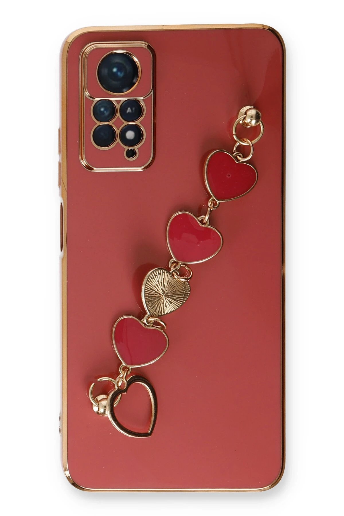 Newface Xiaomi Redmi Note 11 Pro Kılıf Esila Silikon - Kırmızı