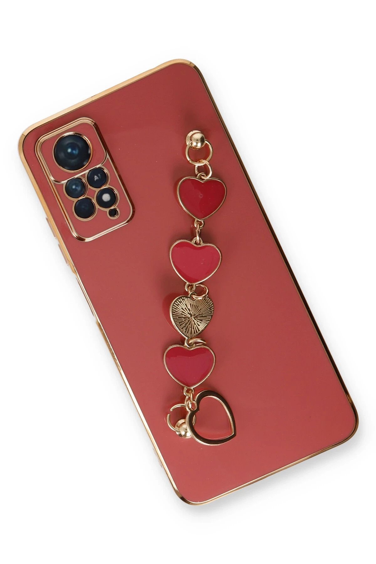 Newface Xiaomi Redmi Note 11 Pro Kılıf Esila Silikon - Kırmızı