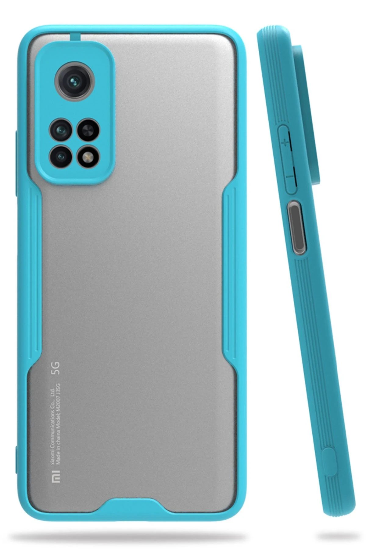 Newface Xiaomi Mi 10T Pro Kılıf Platin Silikon - Mavi