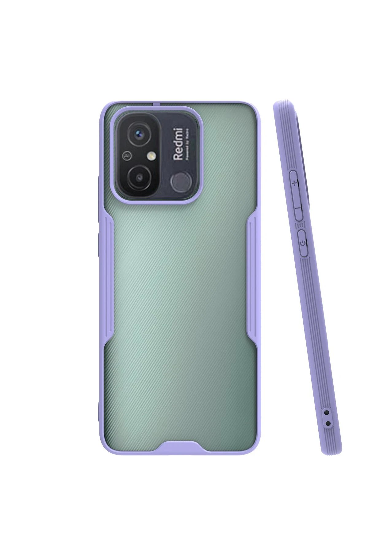 Newface Xiaomi Redmi 12C Kılıf Platin Silikon - Lila