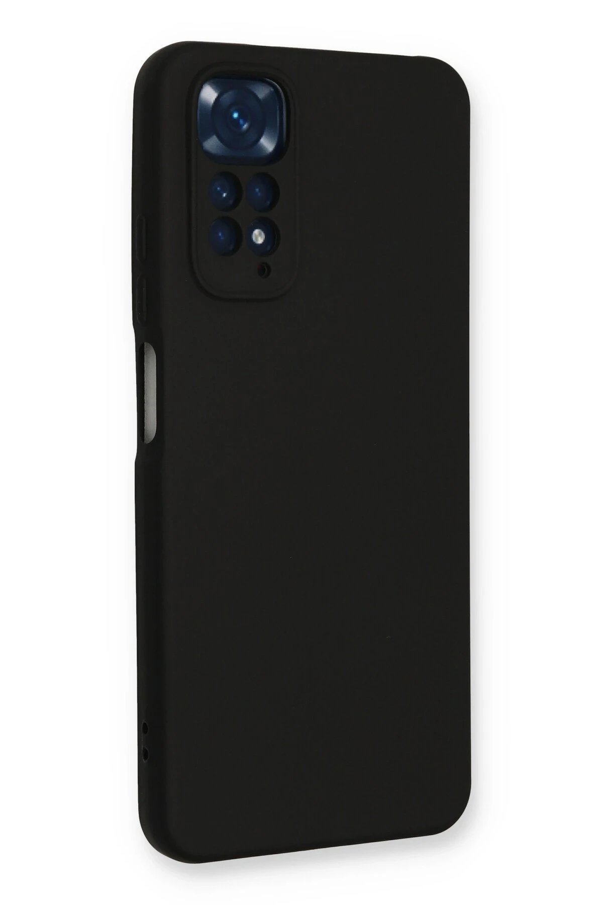 Newface Xiaomi Redmi Note 11 Kılıf Nano içi Kadife Silikon - Siyah