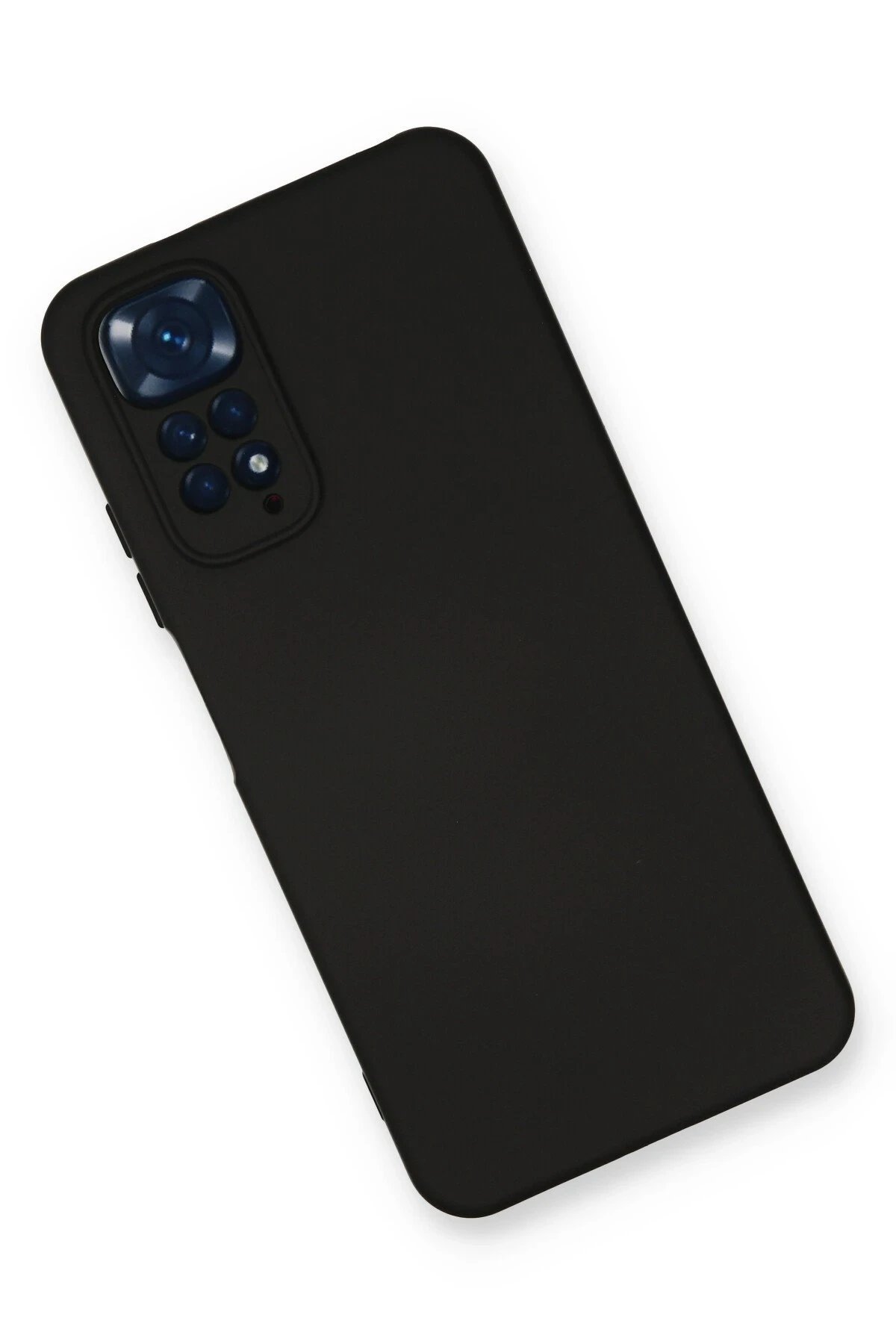 Newface Xiaomi Redmi Note 11 Kılıf Nano içi Kadife Silikon - Siyah