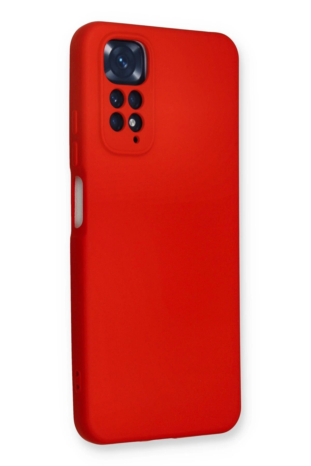 Newface Xiaomi Redmi Note 11 Kılıf Nano içi Kadife Silikon - Kırmızı