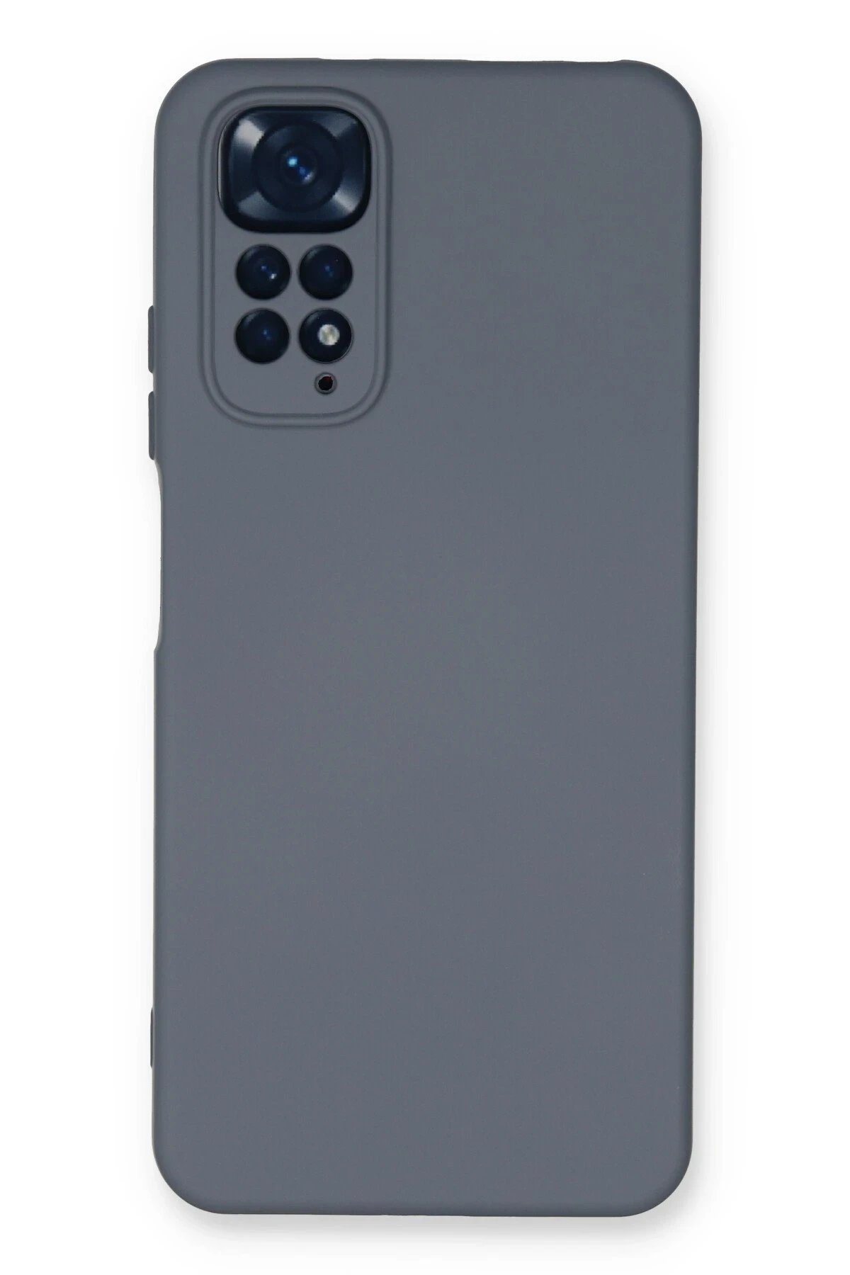 Newface Xiaomi Redmi Note 11 Kılıf Nano içi Kadife Silikon - Gri