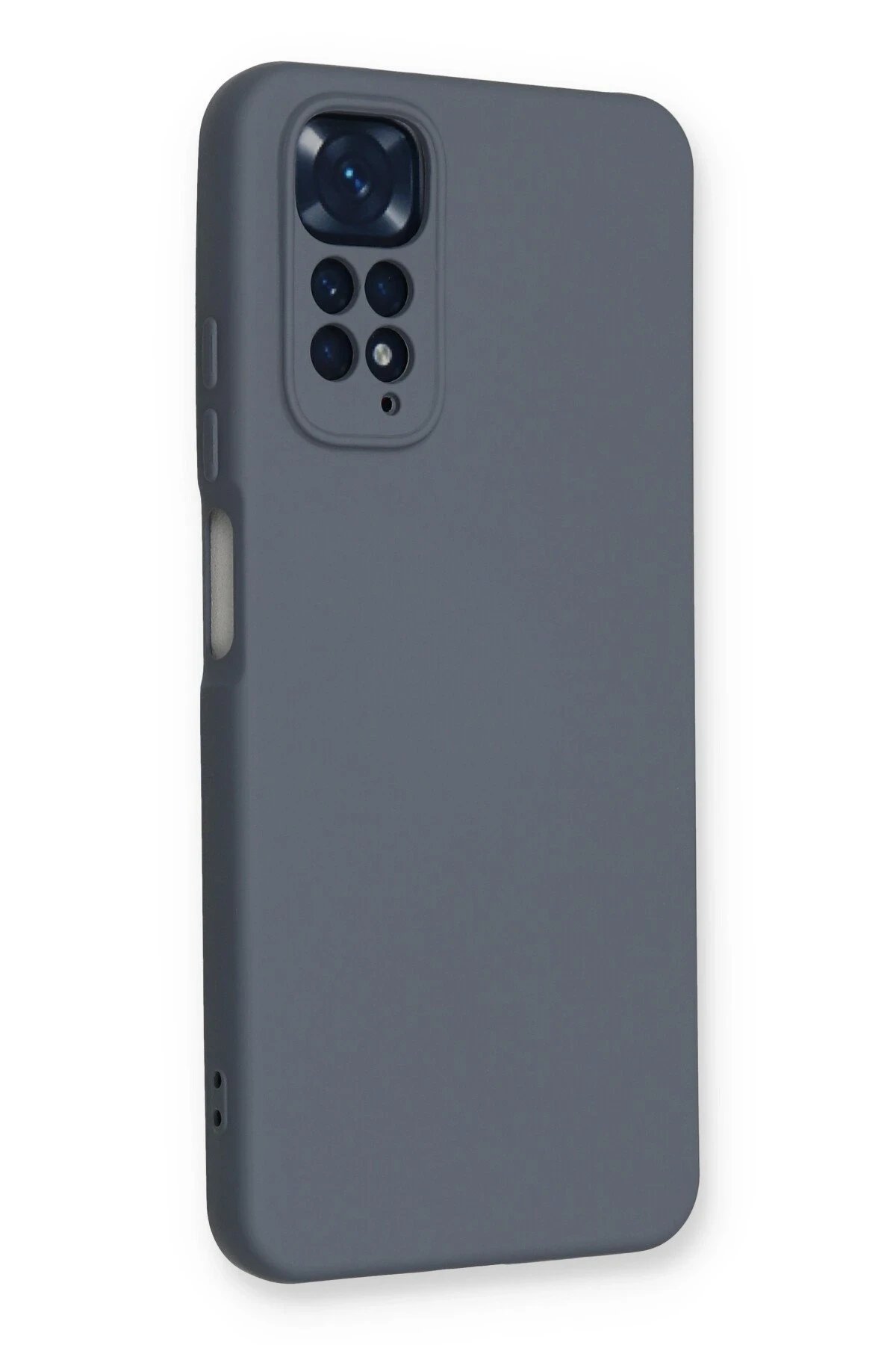 Newface Xiaomi Redmi Note 11 Kılıf Nano içi Kadife Silikon - Gri