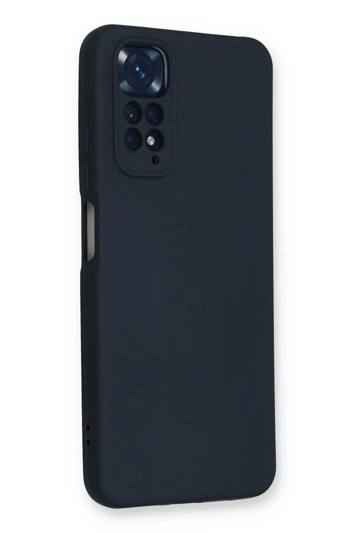 Newface Xiaomi Redmi Note 11 Kılıf Nano içi Kadife Silikon - Lacivert