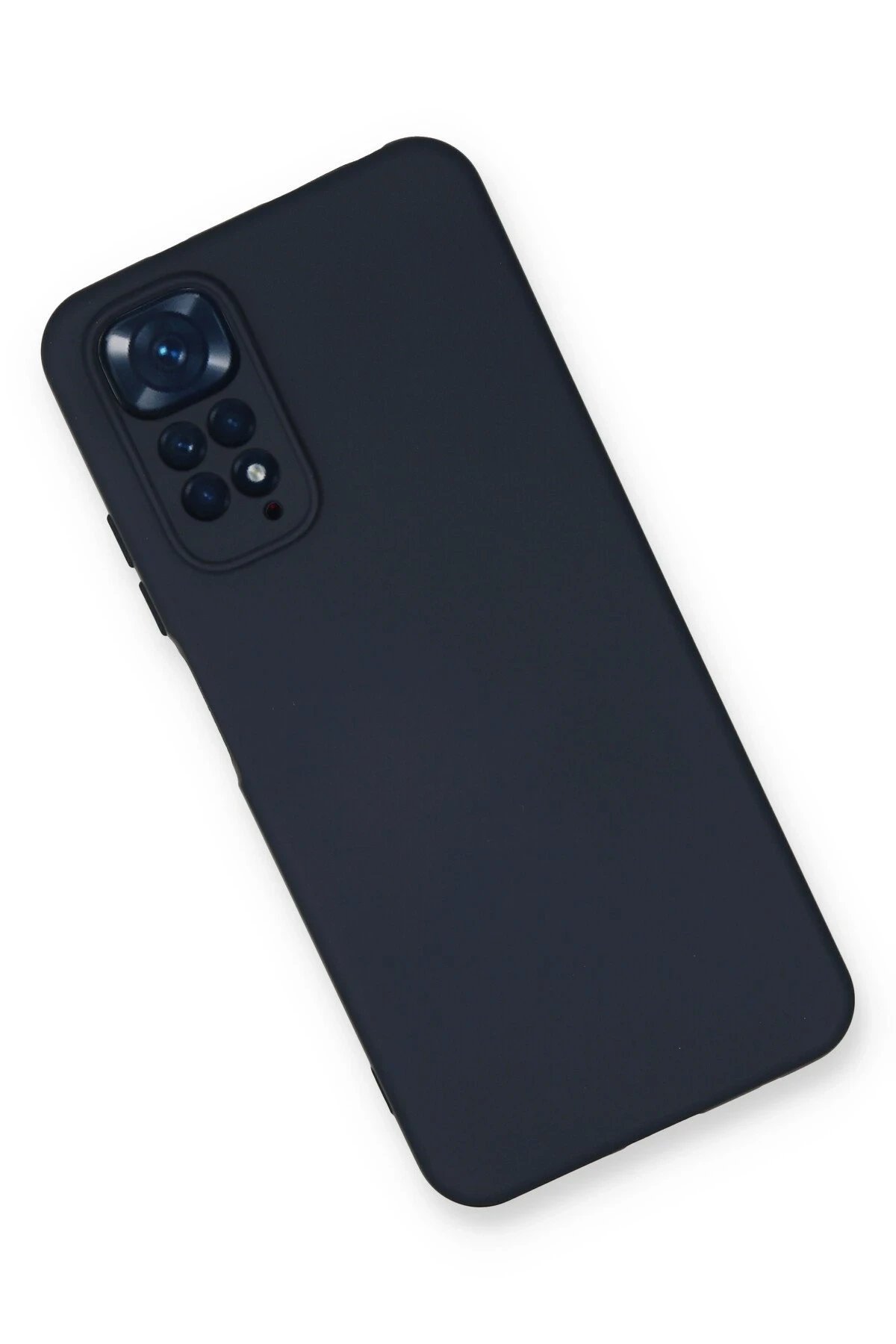 Newface Xiaomi Redmi Note 11 Kılıf Nano içi Kadife Silikon - Lacivert