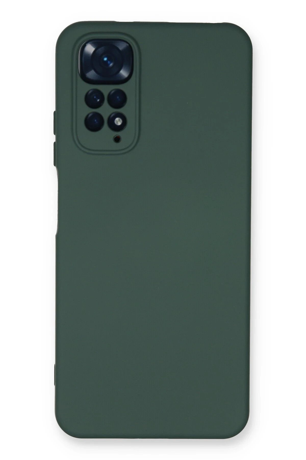 Newface Xiaomi Redmi Note 11 Kılıf Nano içi Kadife Silikon - Koyu Yeşil