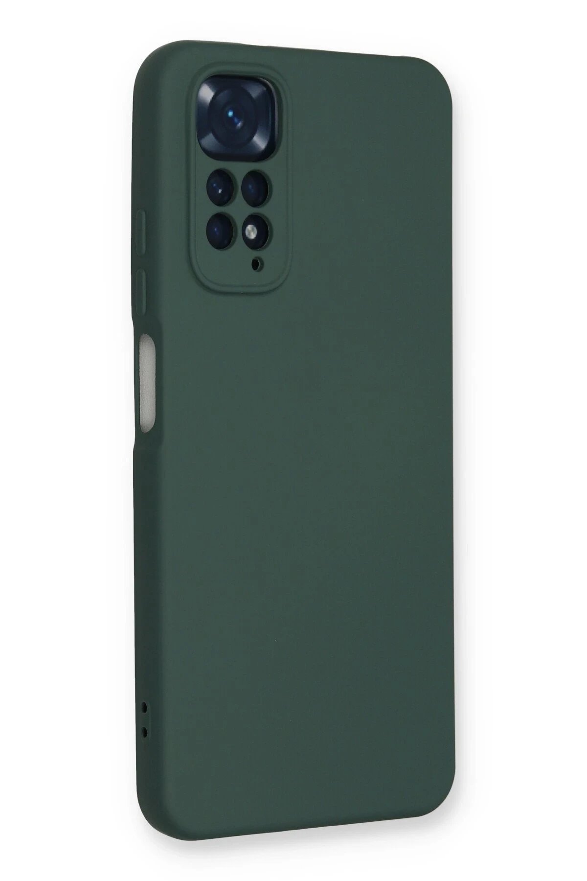 Newface Xiaomi Redmi Note 11 Kılıf Nano içi Kadife Silikon - Koyu Yeşil