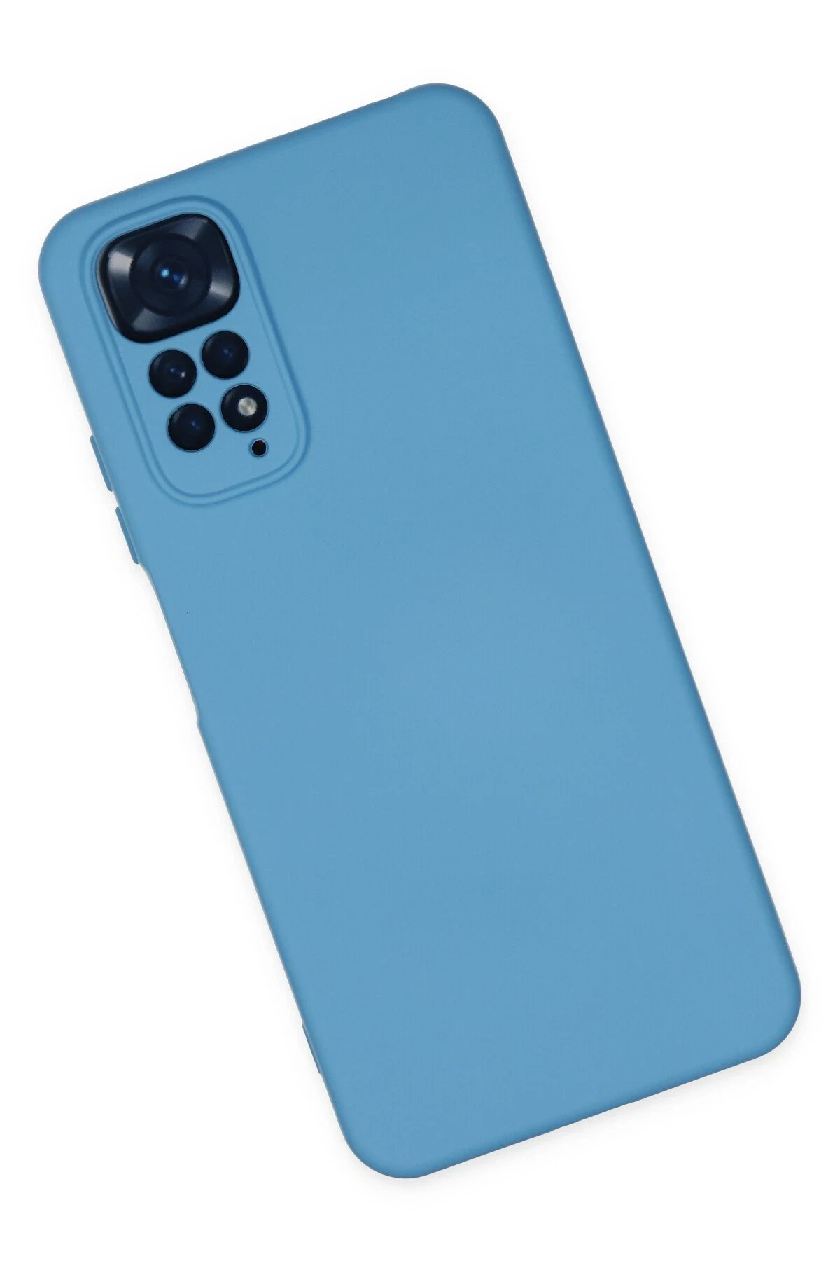 Newface Xiaomi Redmi Note 11 Kılıf Nano içi Kadife Silikon - Mavi