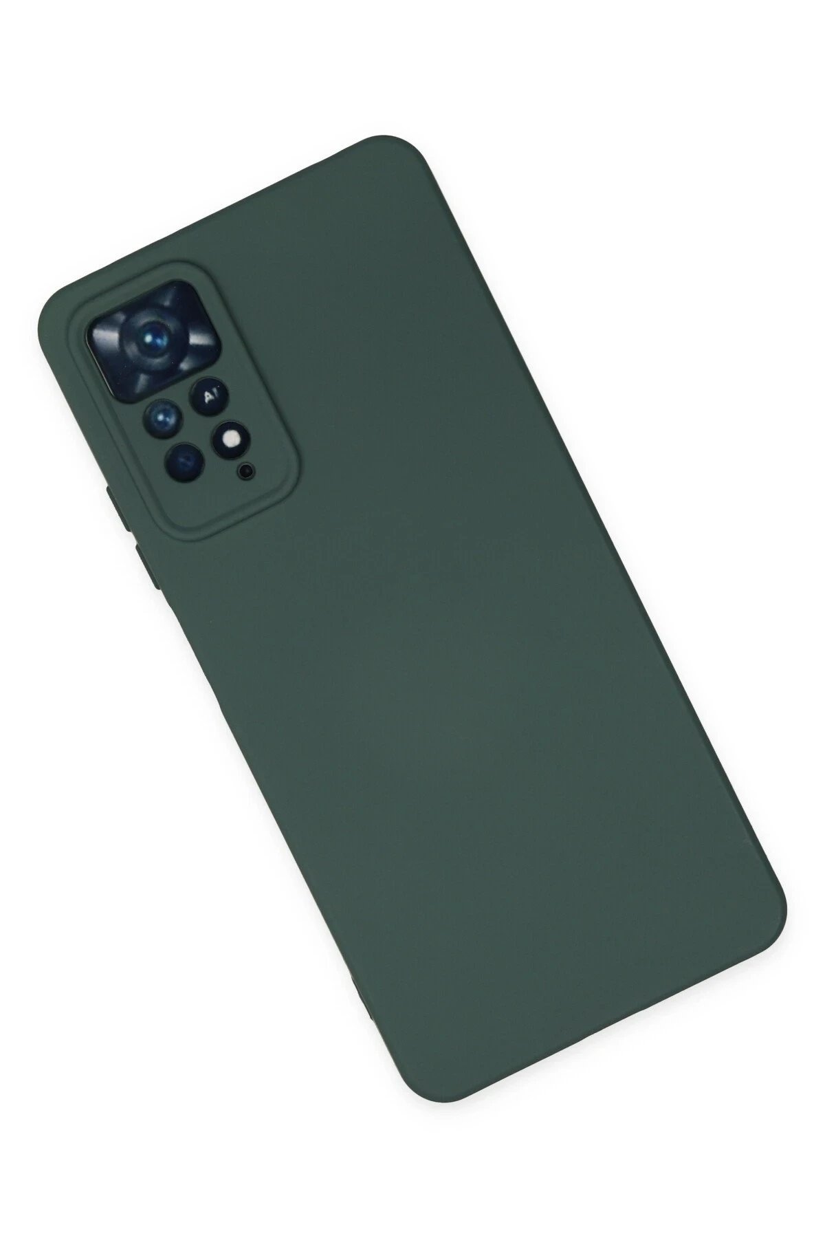 Newface Xiaomi Redmi Note 11 Pro Kılıf Nano içi Kadife Silikon - Koyu Yeşil