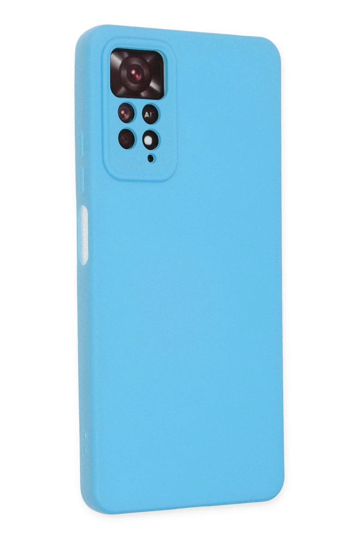 Newface Xiaomi Redmi Note 11 Pro Kılıf Nano içi Kadife Silikon - Mavi