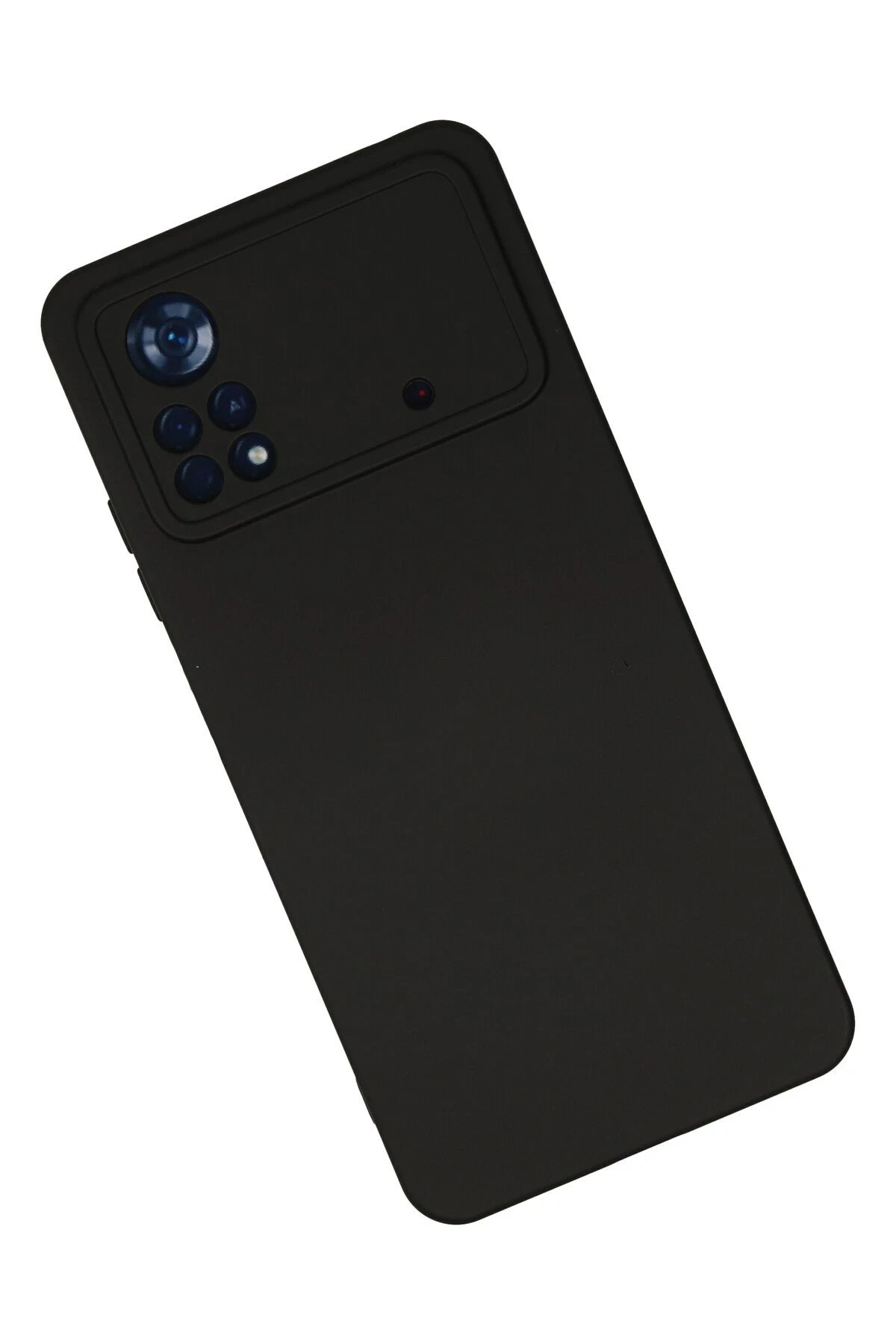 Newface Xiaomi Poco X4 Pro 5G Kılıf Nano içi Kadife Silikon - Siyah