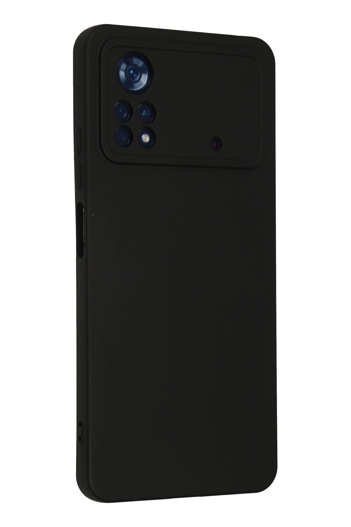 Newface Xiaomi Poco X4 Pro 5G Kılıf Nano içi Kadife Silikon - Siyah