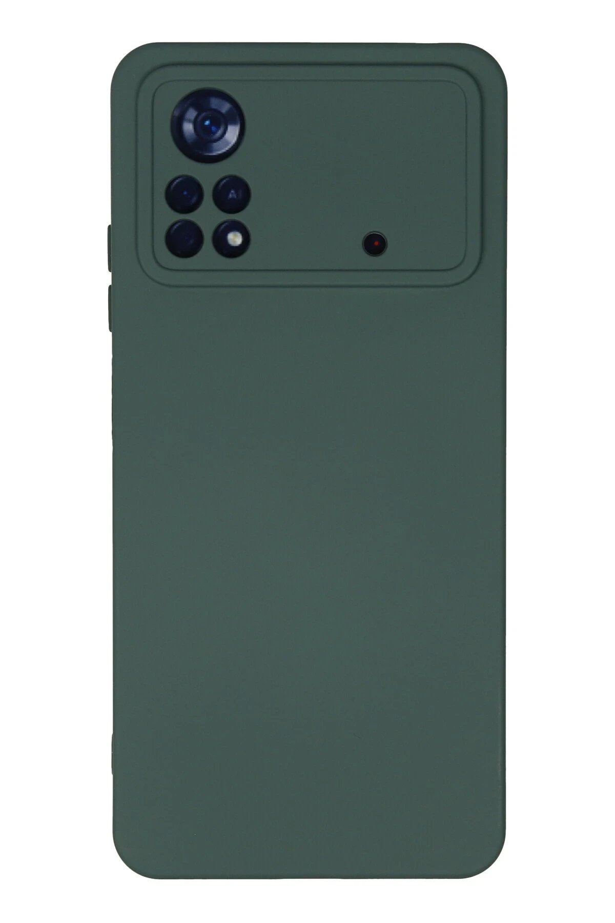 Newface Xiaomi Poco X4 Pro 5G Kılıf Nano içi Kadife Silikon - Koyu Yeşil