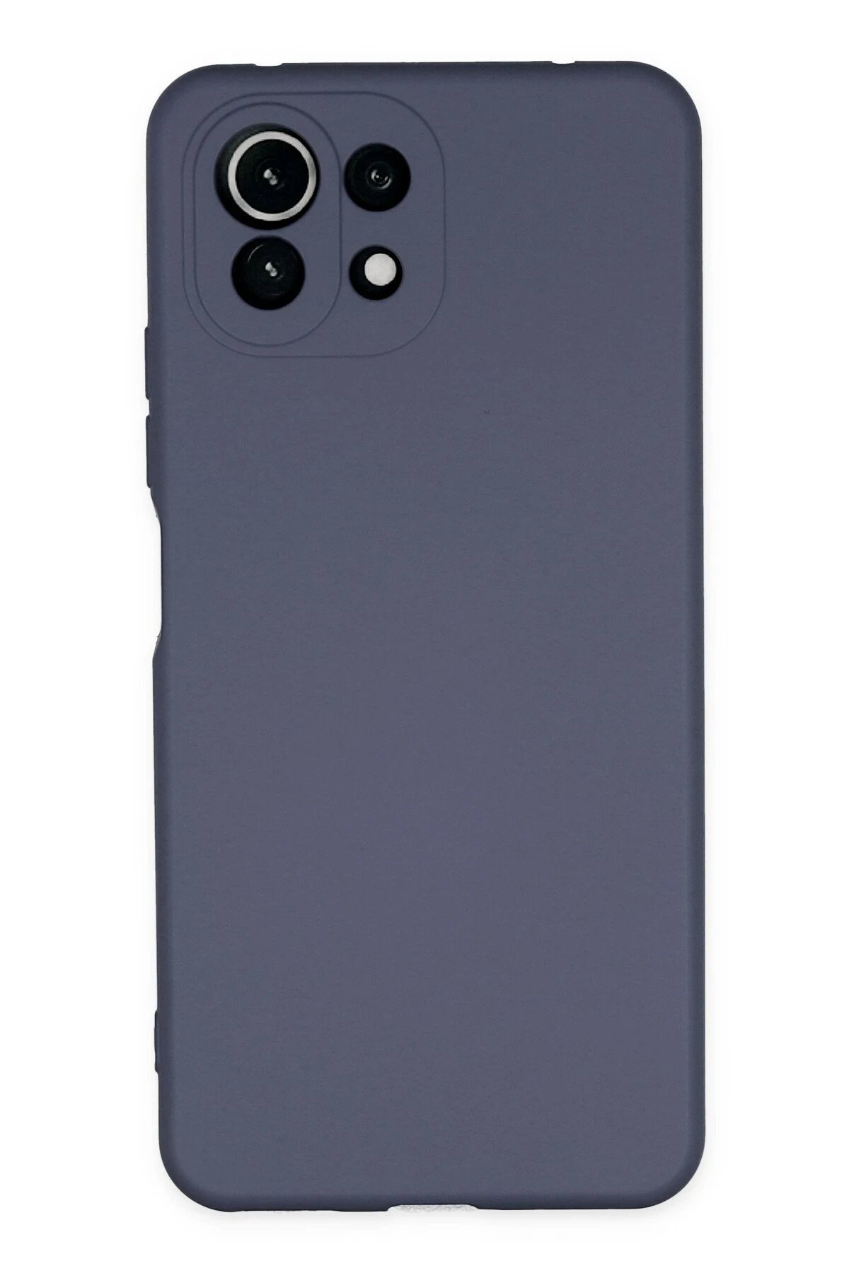 Newface Xiaomi Mİ 11 Lite Kılıf Nano içi Kadife Silikon - Gri