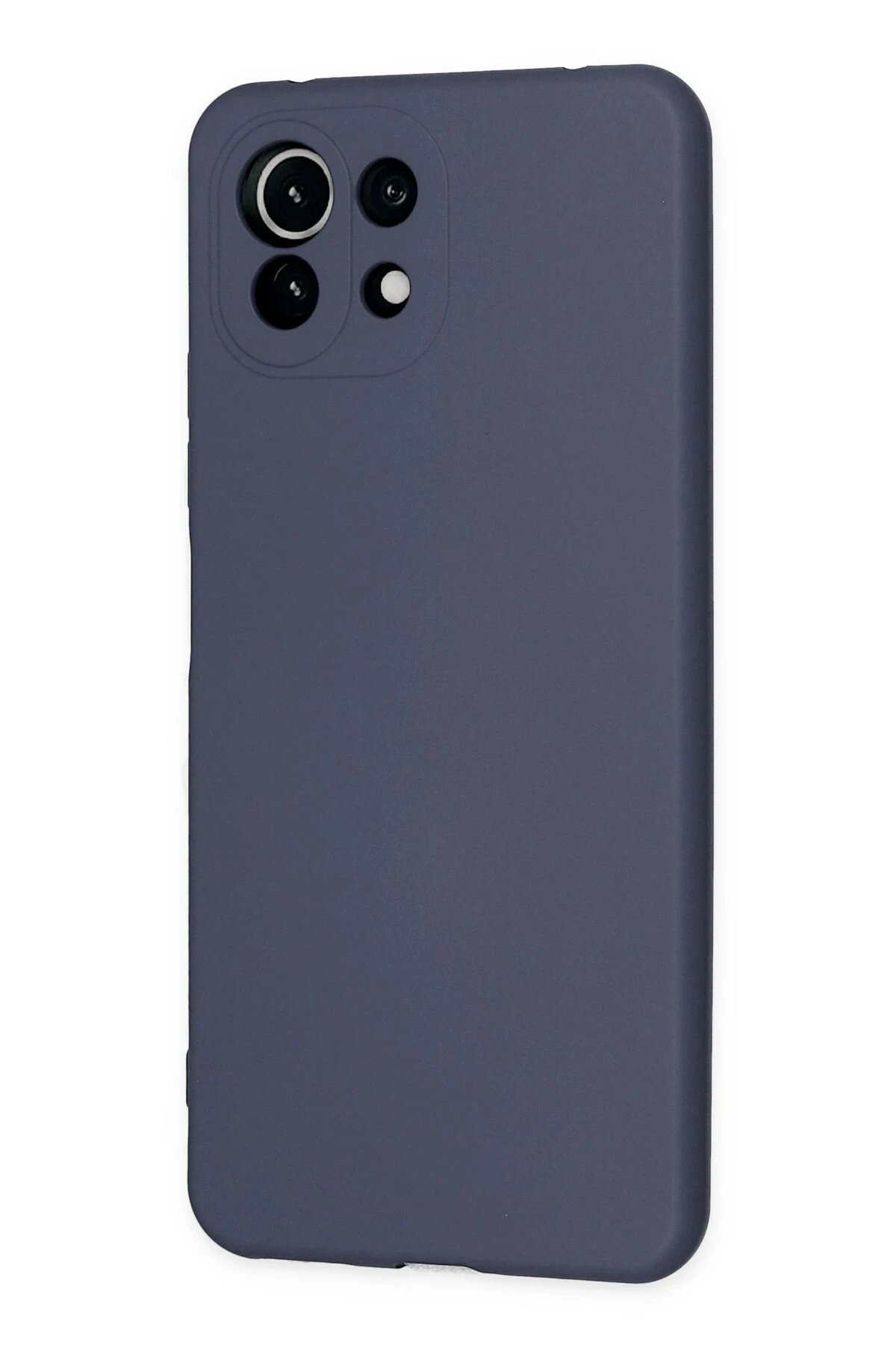 Newface Xiaomi Mİ 11 Lite Kılıf Nano içi Kadife Silikon - Gri