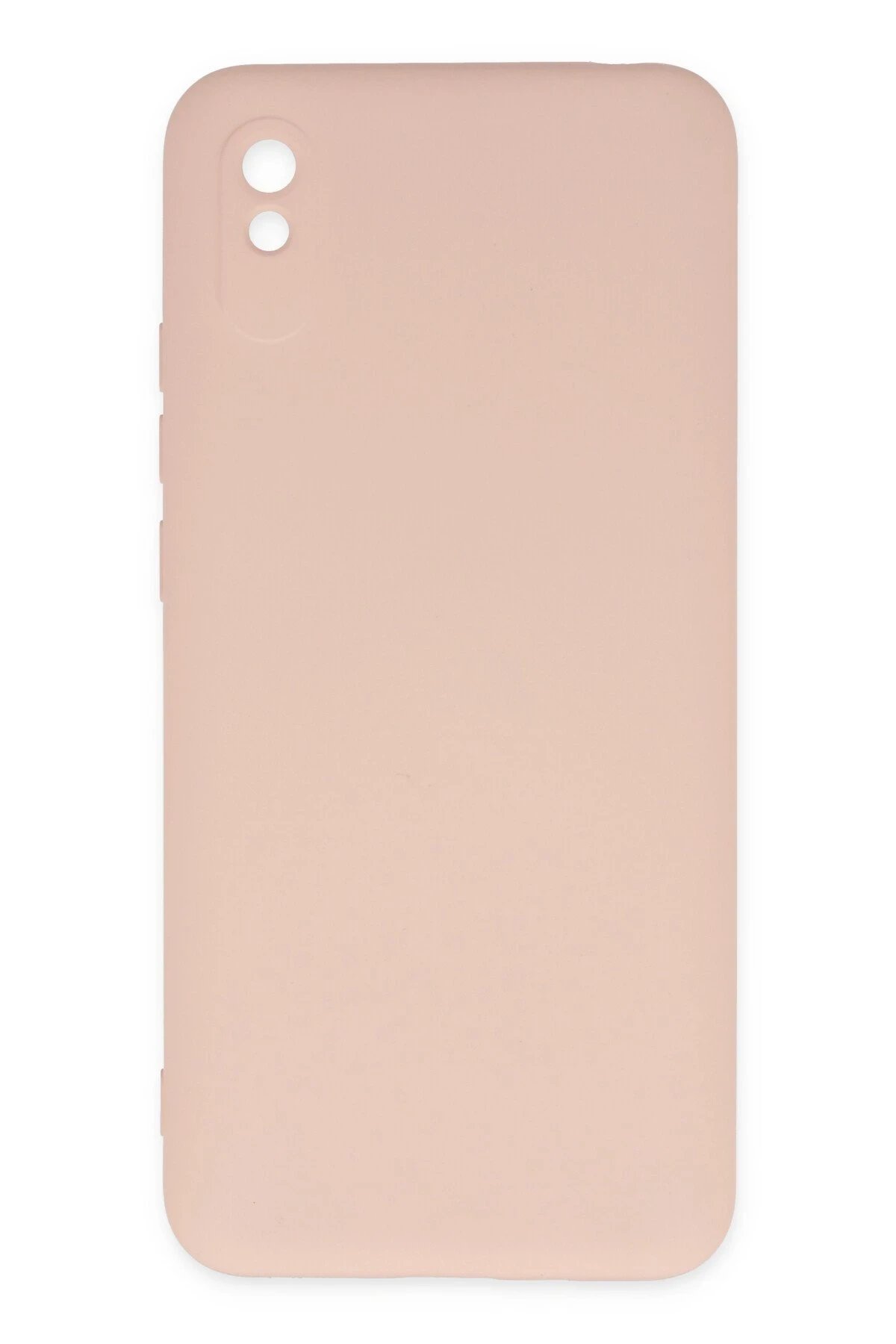 Newface Xiaomi Redmi 9A Kılıf Nano içi Kadife Silikon - Pudra