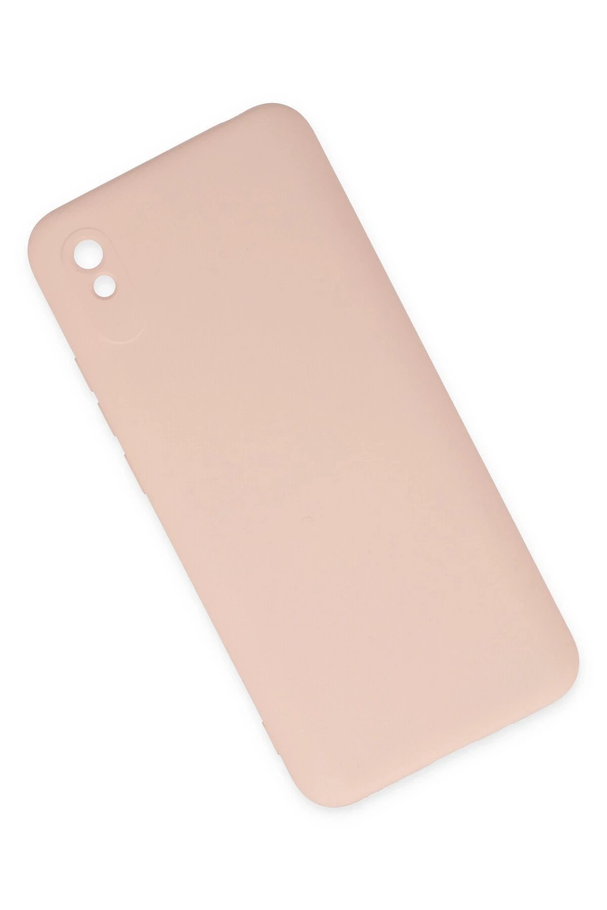 Newface Xiaomi Redmi 9A Kılıf Nano içi Kadife Silikon - Pudra