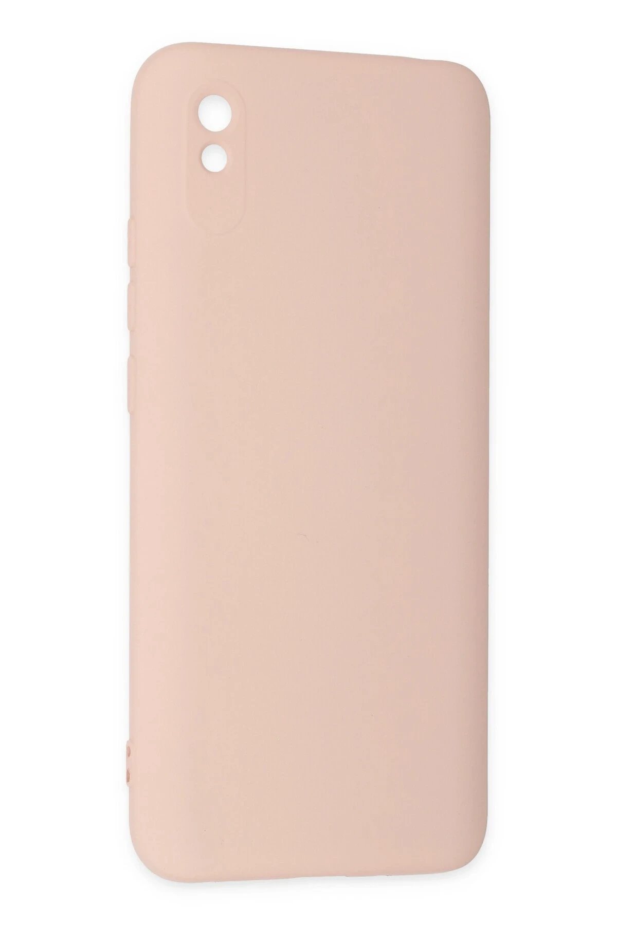 Newface Xiaomi Redmi 9A Kılıf Nano içi Kadife Silikon - Pudra