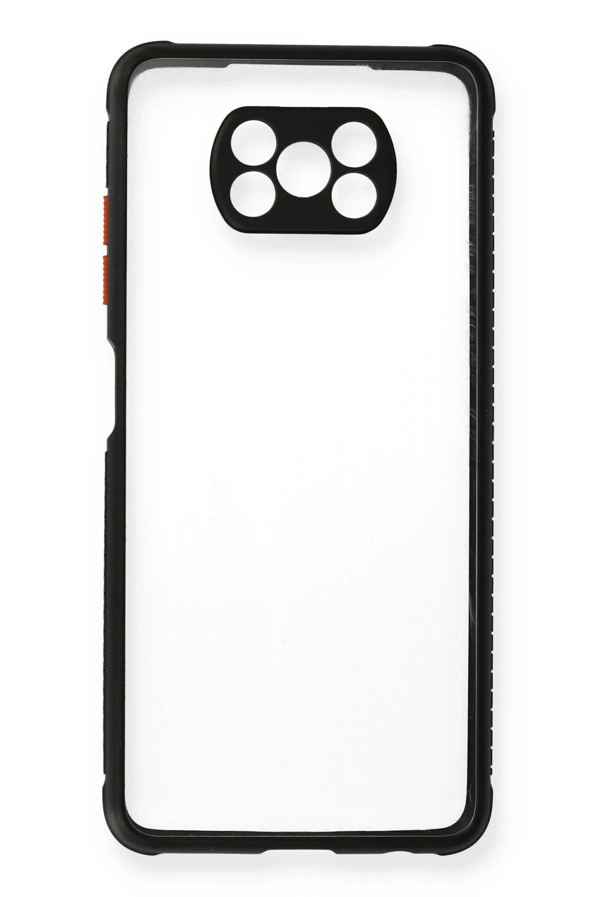 Newface Xiaomi Pocophone X3 Kılıf Miami Şeffaf Silikon - Siyah