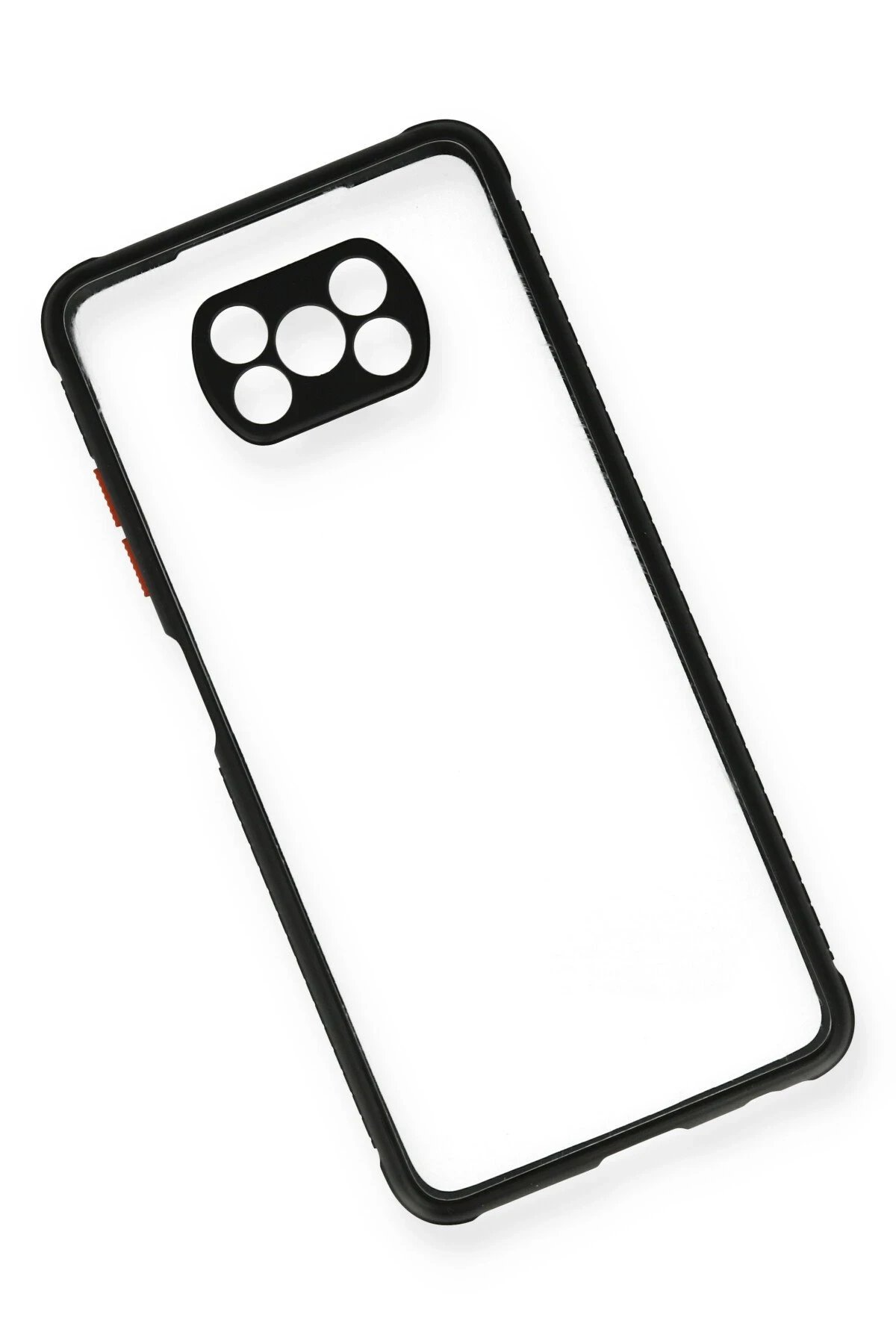 Newface Xiaomi Pocophone X3 Kılıf Miami Şeffaf Silikon - Siyah