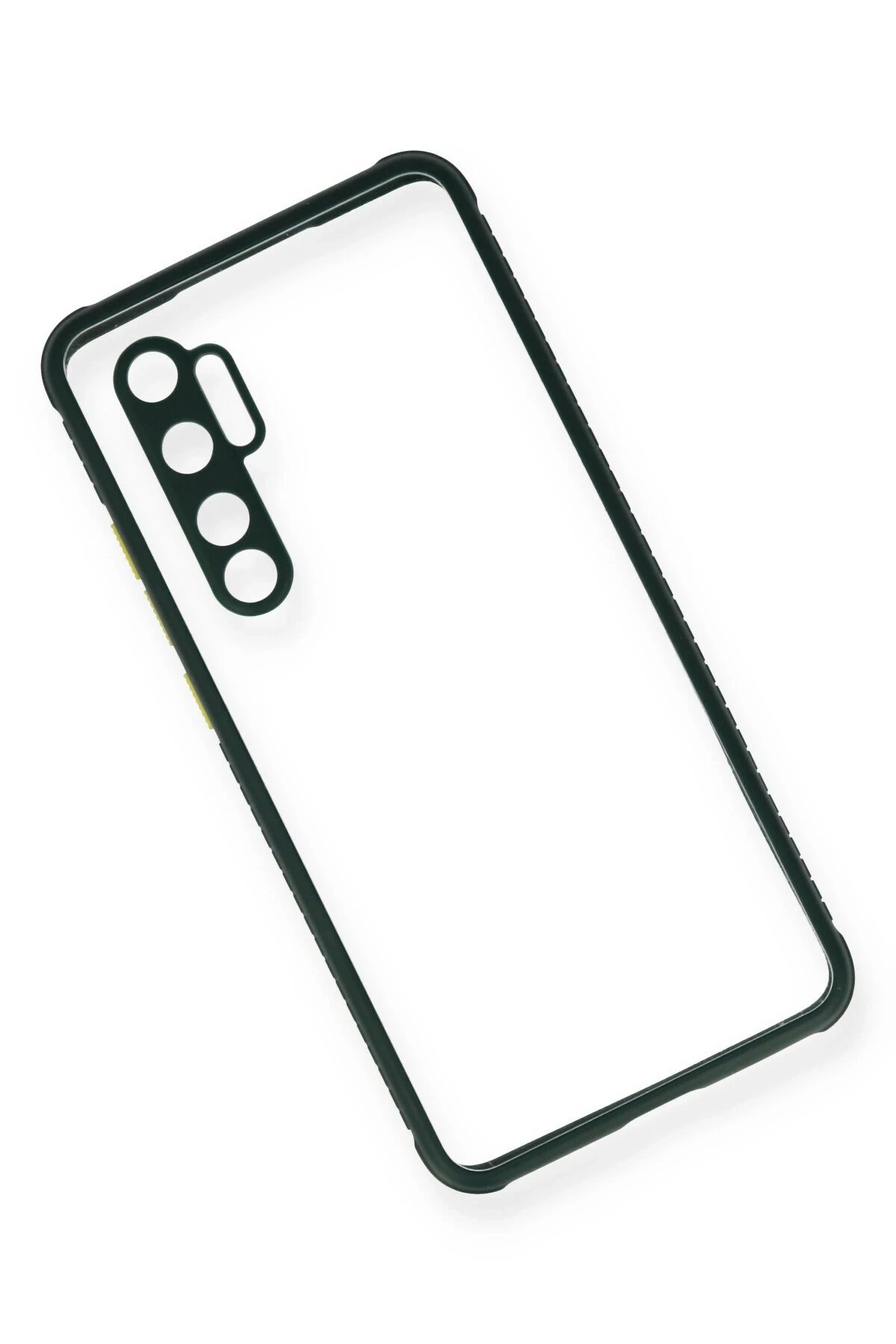 Newface Xiaomi Mi Note 10 Lite Kılıf Miami Şeffaf Silikon - Koyu Yeşil