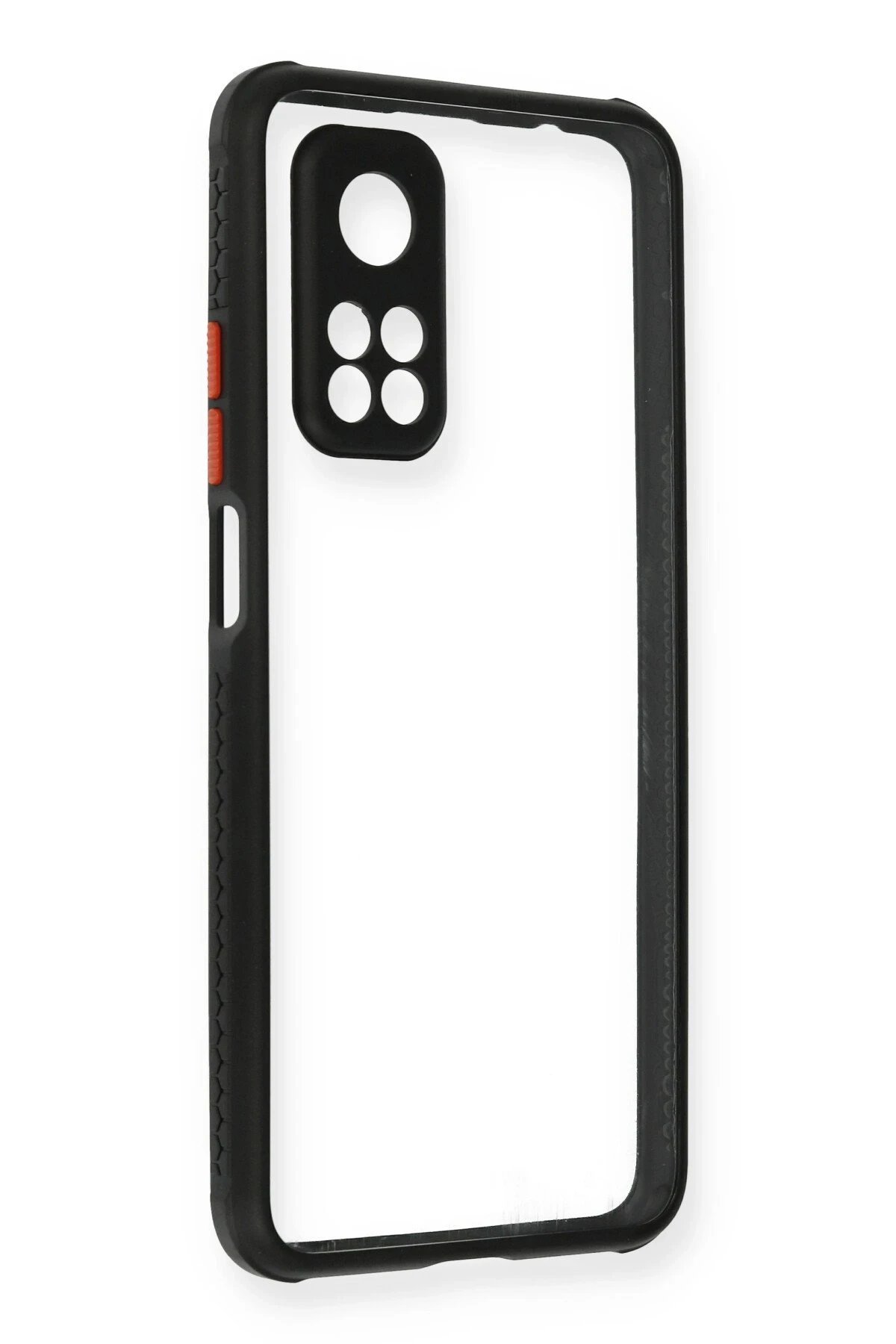 Newface Xiaomi Mi 10T Pro Kılıf Miami Şeffaf Silikon - Siyah