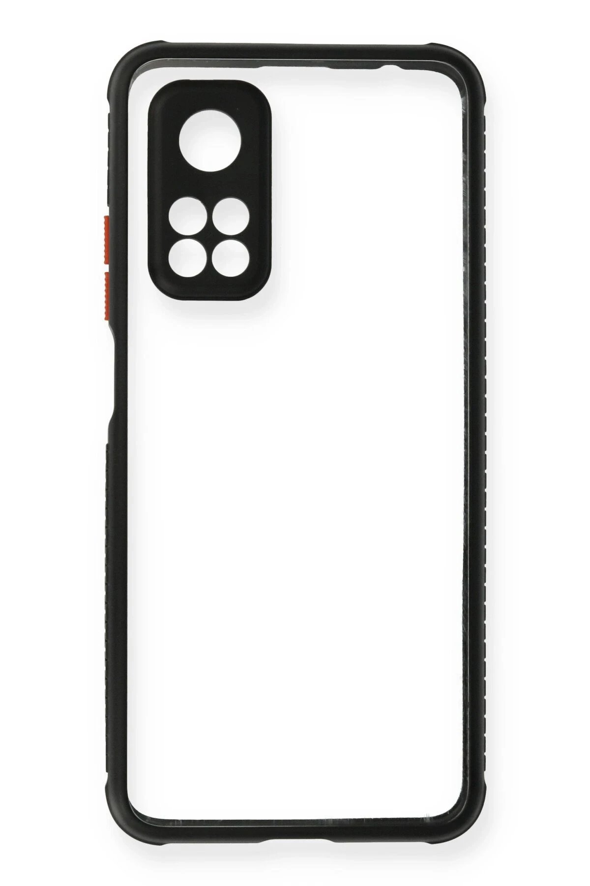 Newface Xiaomi Mi 10T Pro Kılıf Miami Şeffaf Silikon - Siyah