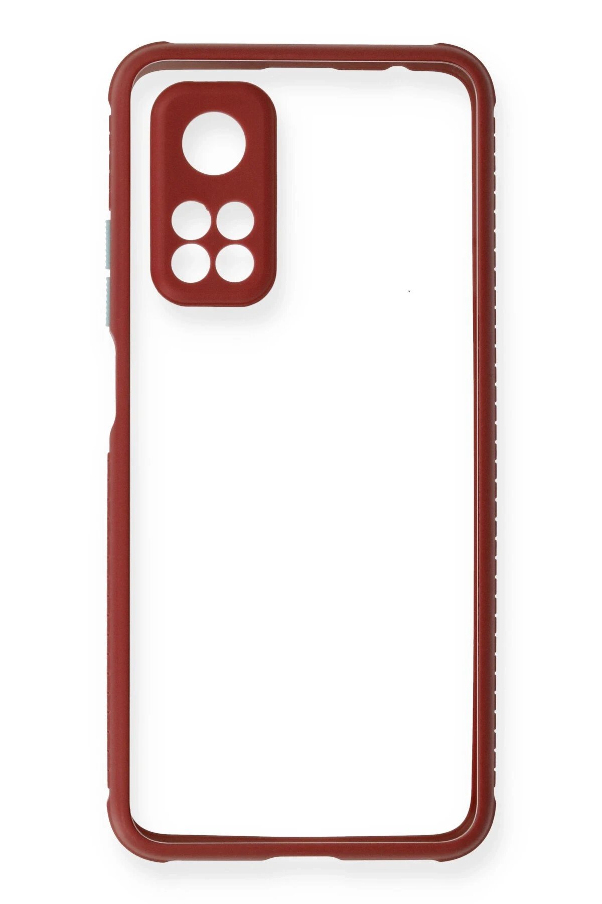 Newface Xiaomi Mi 10T Pro Kılıf Miami Şeffaf Silikon - Fuşya