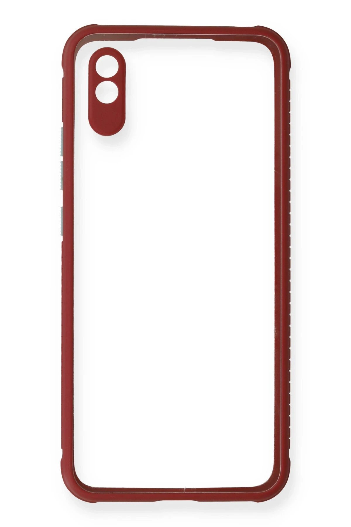 Newface Xiaomi Redmi 9A Kılıf Miami Şeffaf Silikon - Fuşya