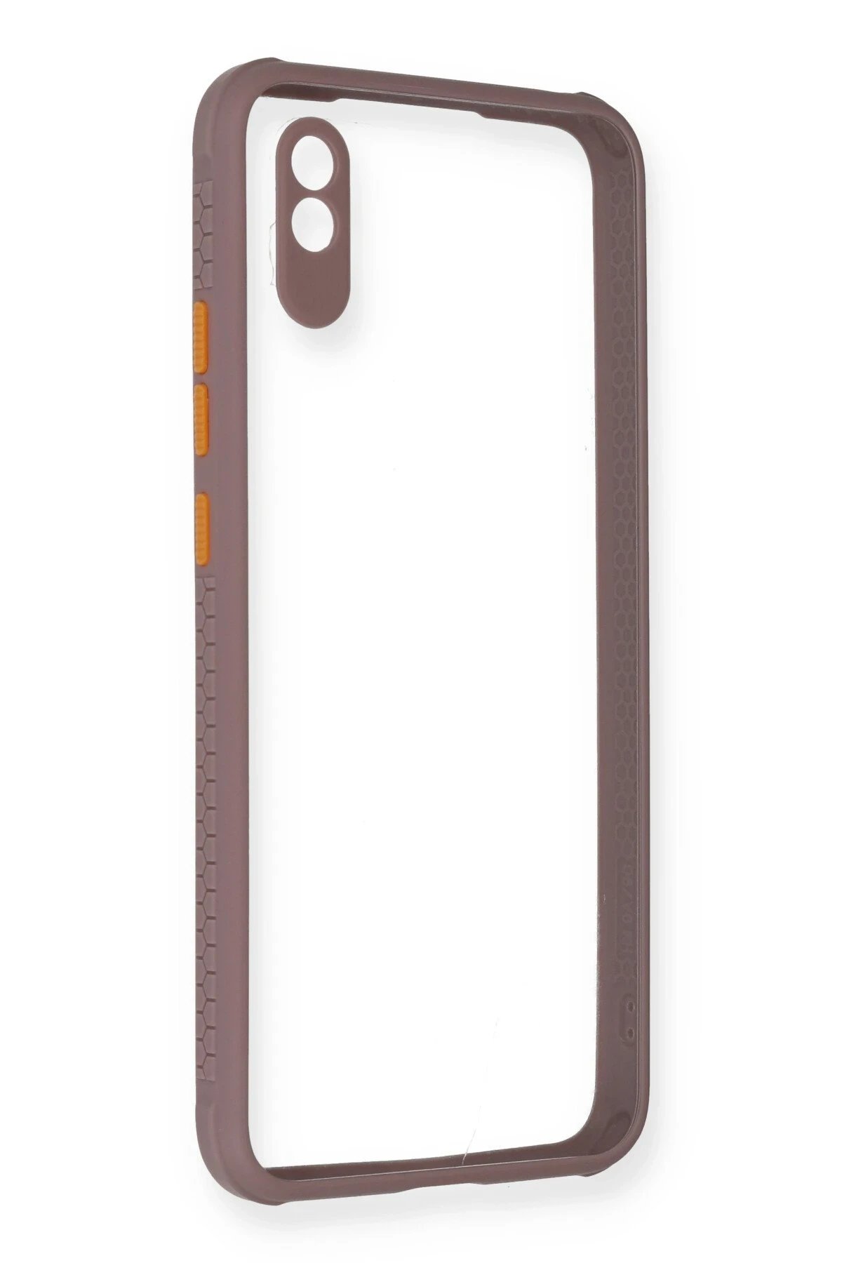 Newface Xiaomi Redmi 9A Kılıf Miami Şeffaf Silikon - Açık Mor